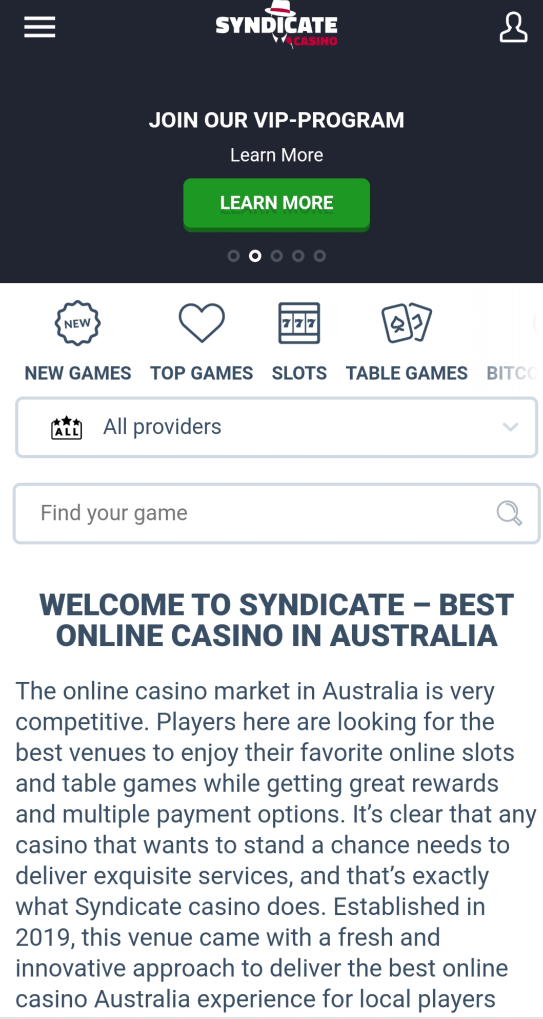 Syndicate Casino Mobile Review