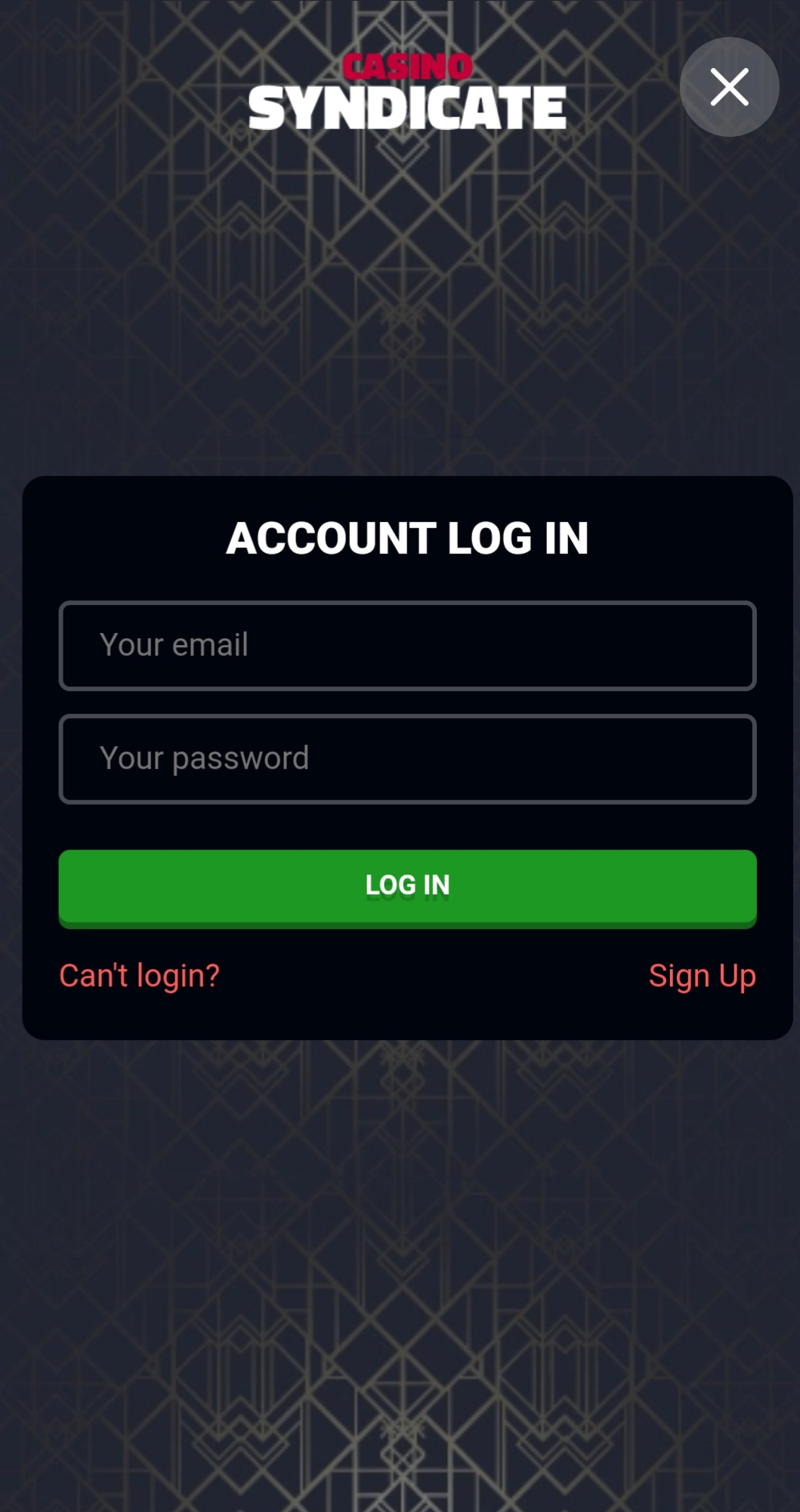 Syndicate Casino Mobile Login Review