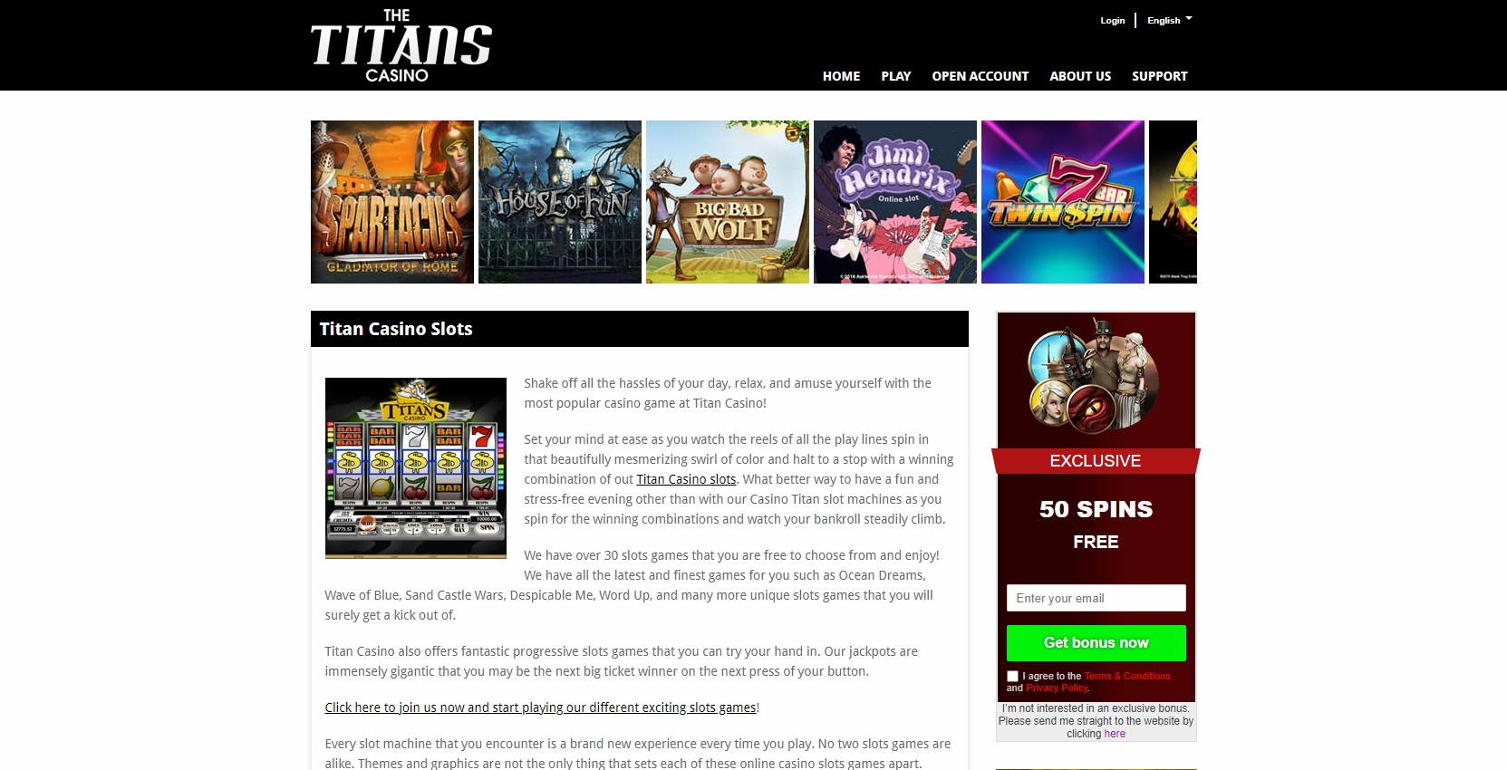 Titan Casino Games
