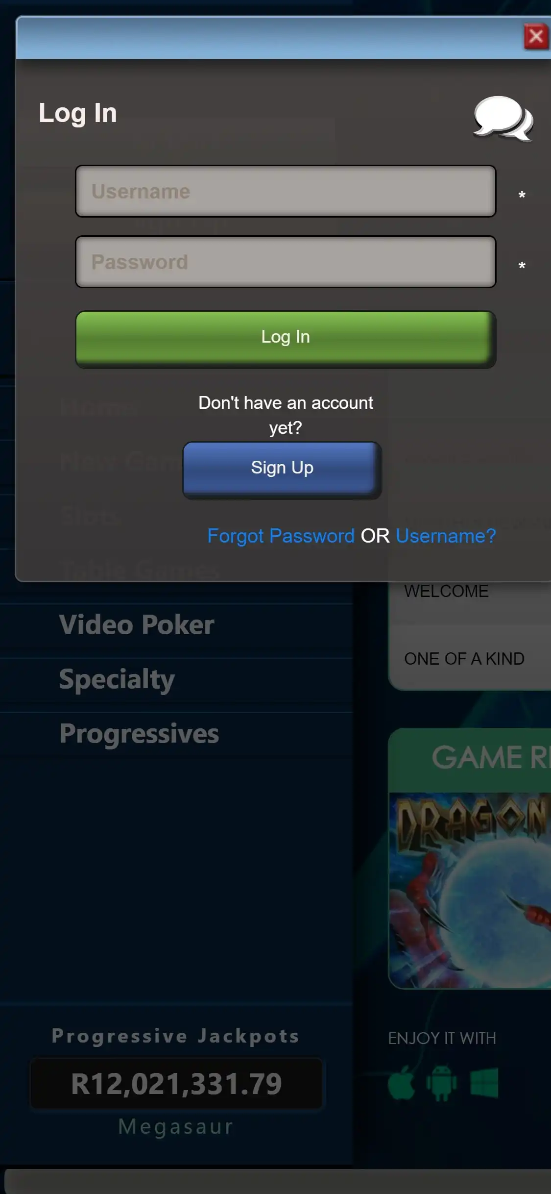Thunderbolt Casino Mobile Login Review