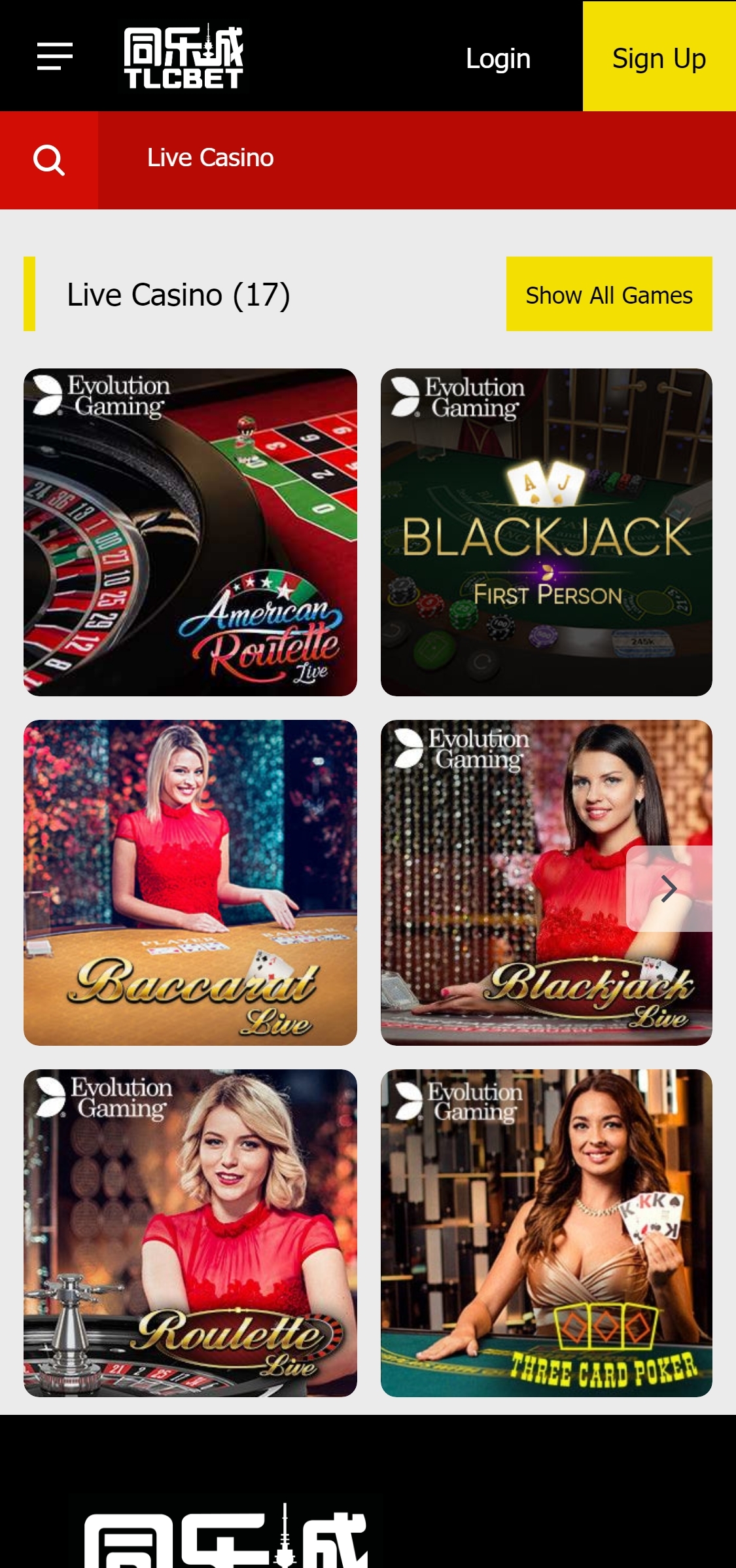 TLC Bet Casino Mobile Live Dealer Games Review