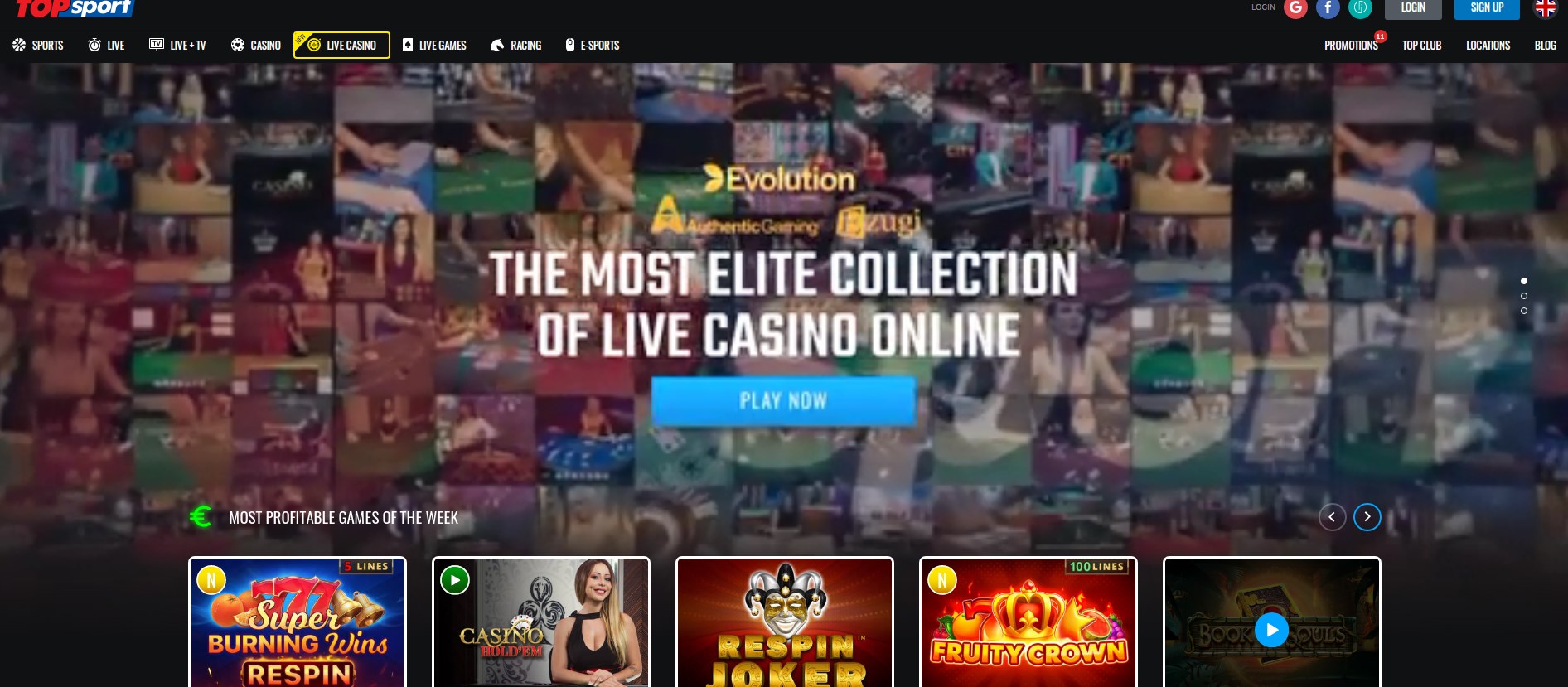 Top Sport Casino Latvia Review