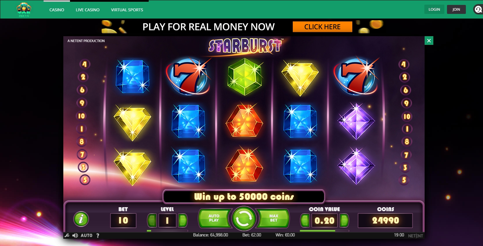Toptally Casino Slot Games