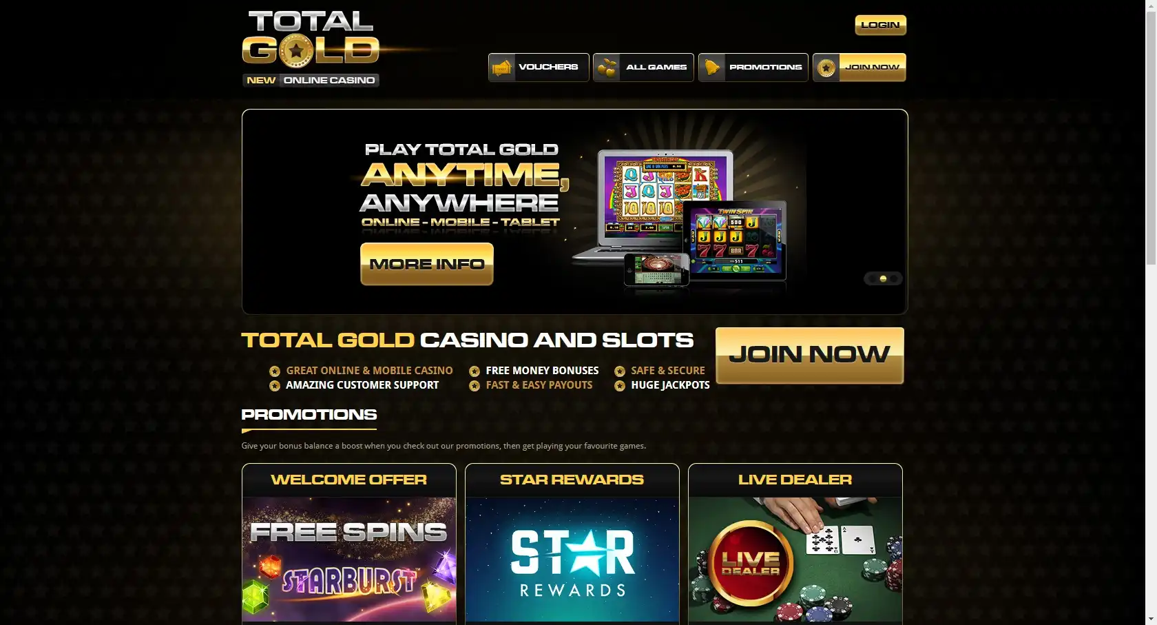 Total Gold Casino Review