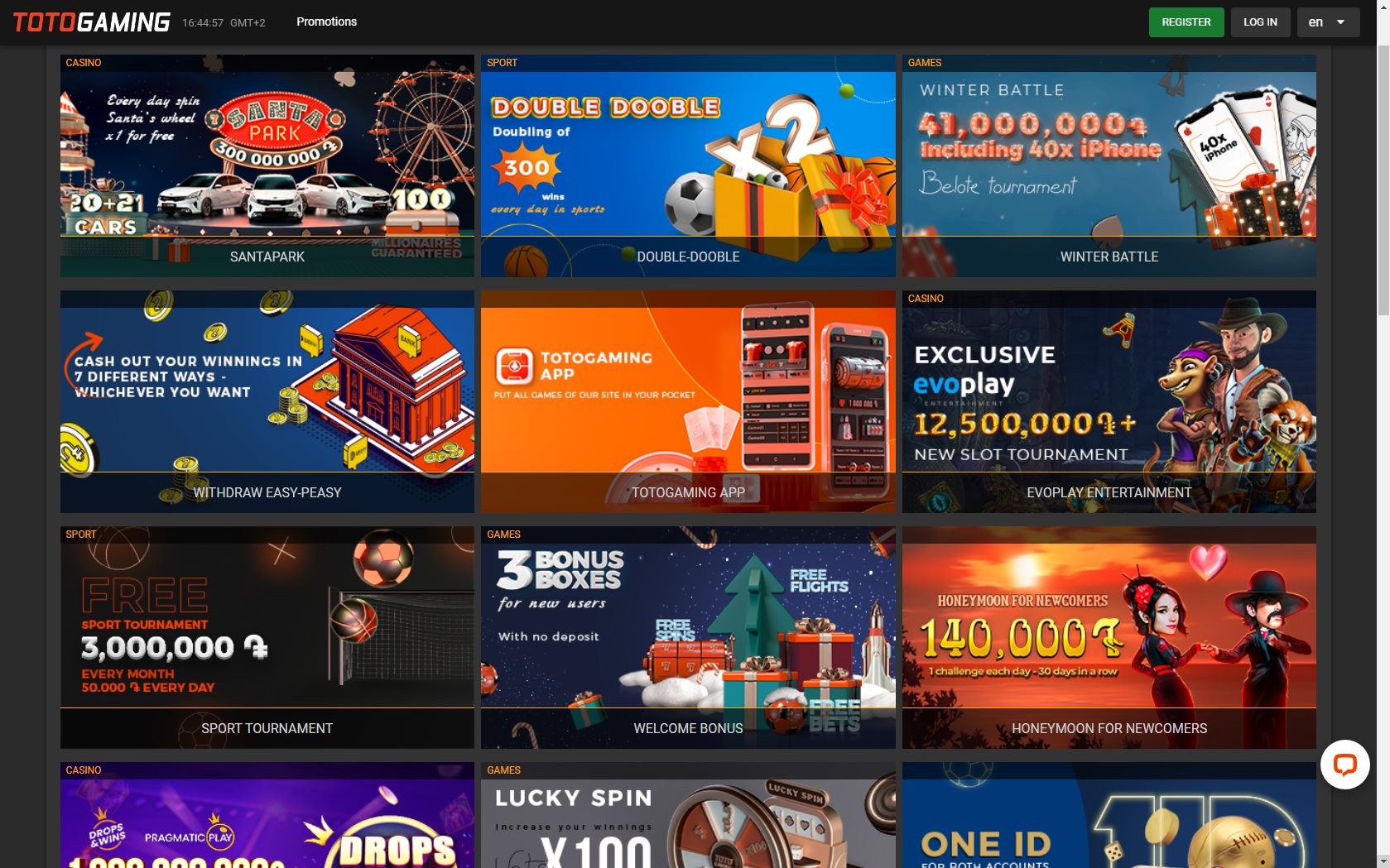 Toto Gaming Casino No Deposit Bonus