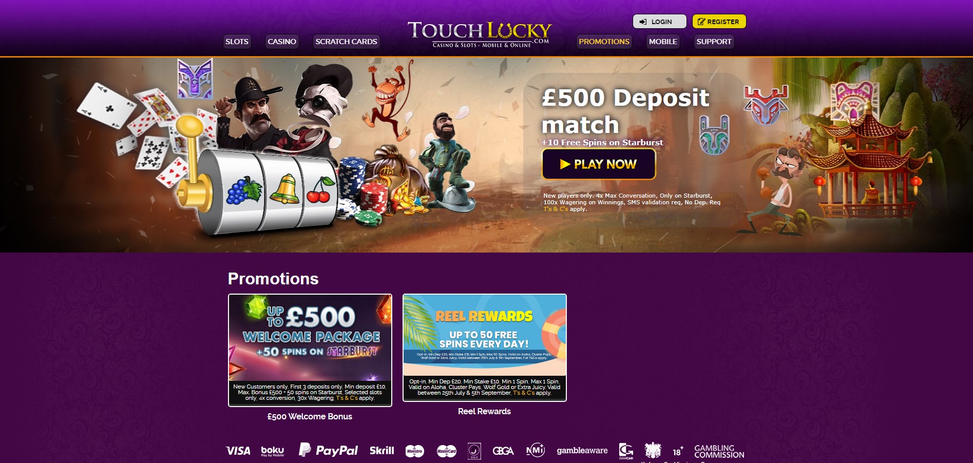 Touch Lucky Casino No Deposit Bonus