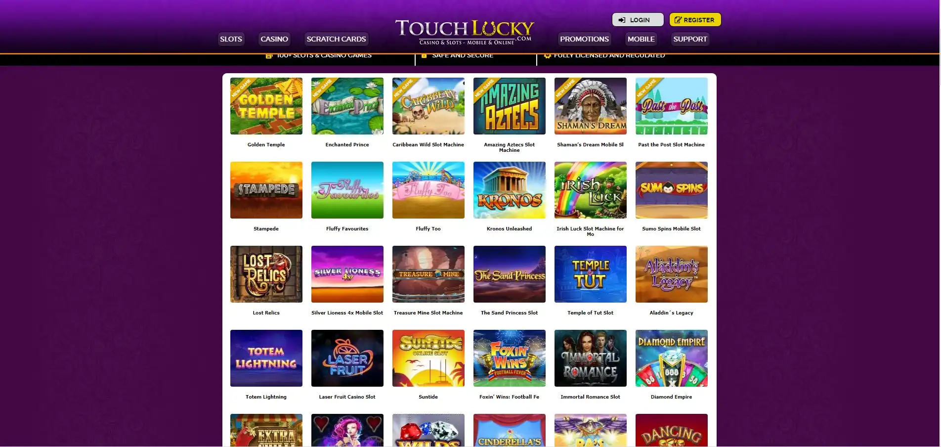 Touch Lucky Casino Login