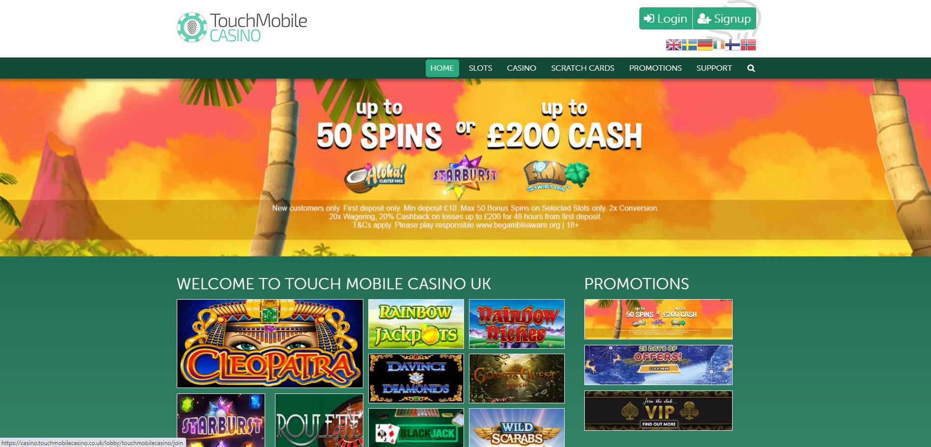 Touch Mobile Casino Review