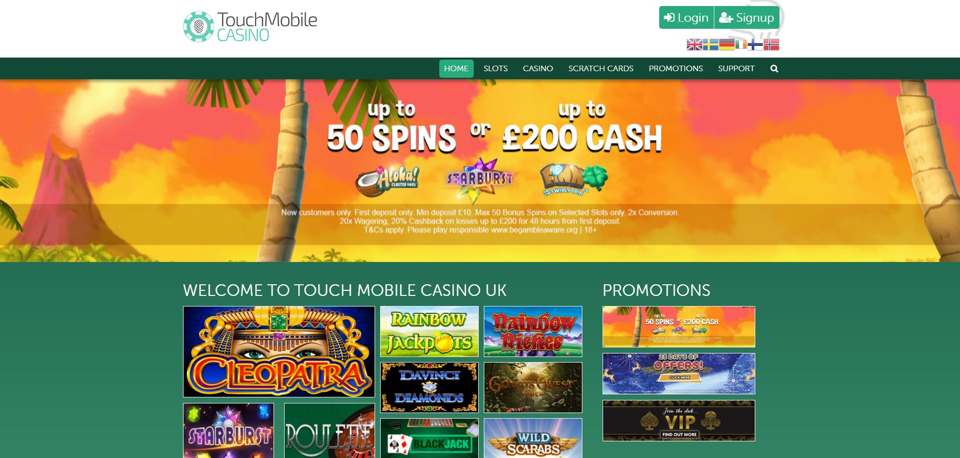 Touch Mobile Casino Login