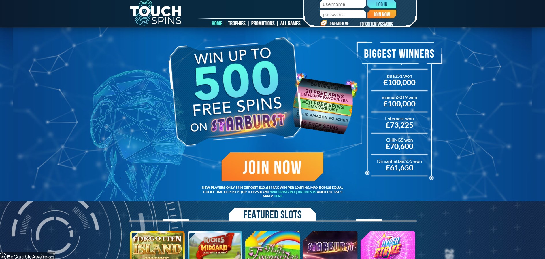Touch Spins Casino Review