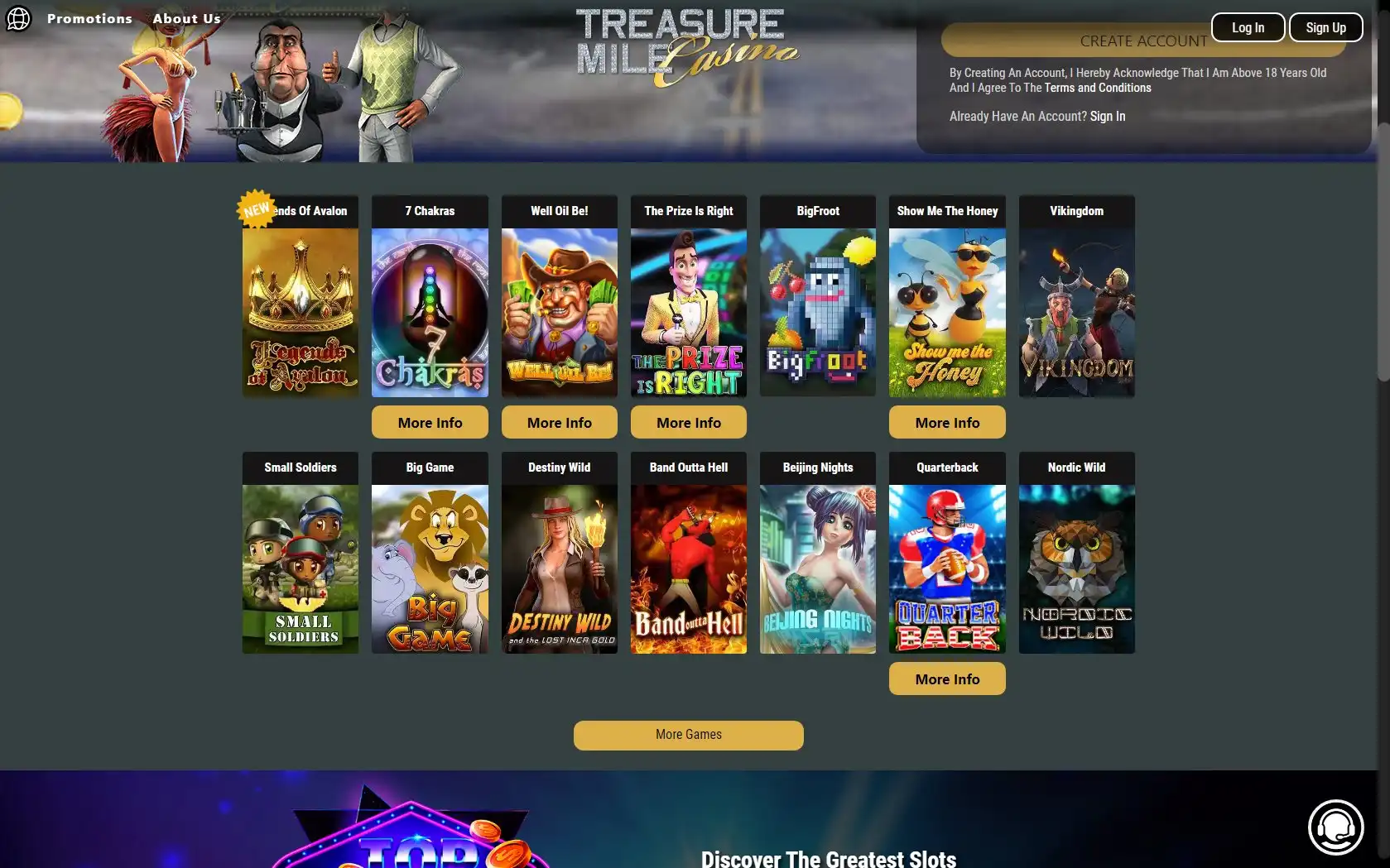 Treasure Mile Casino Games