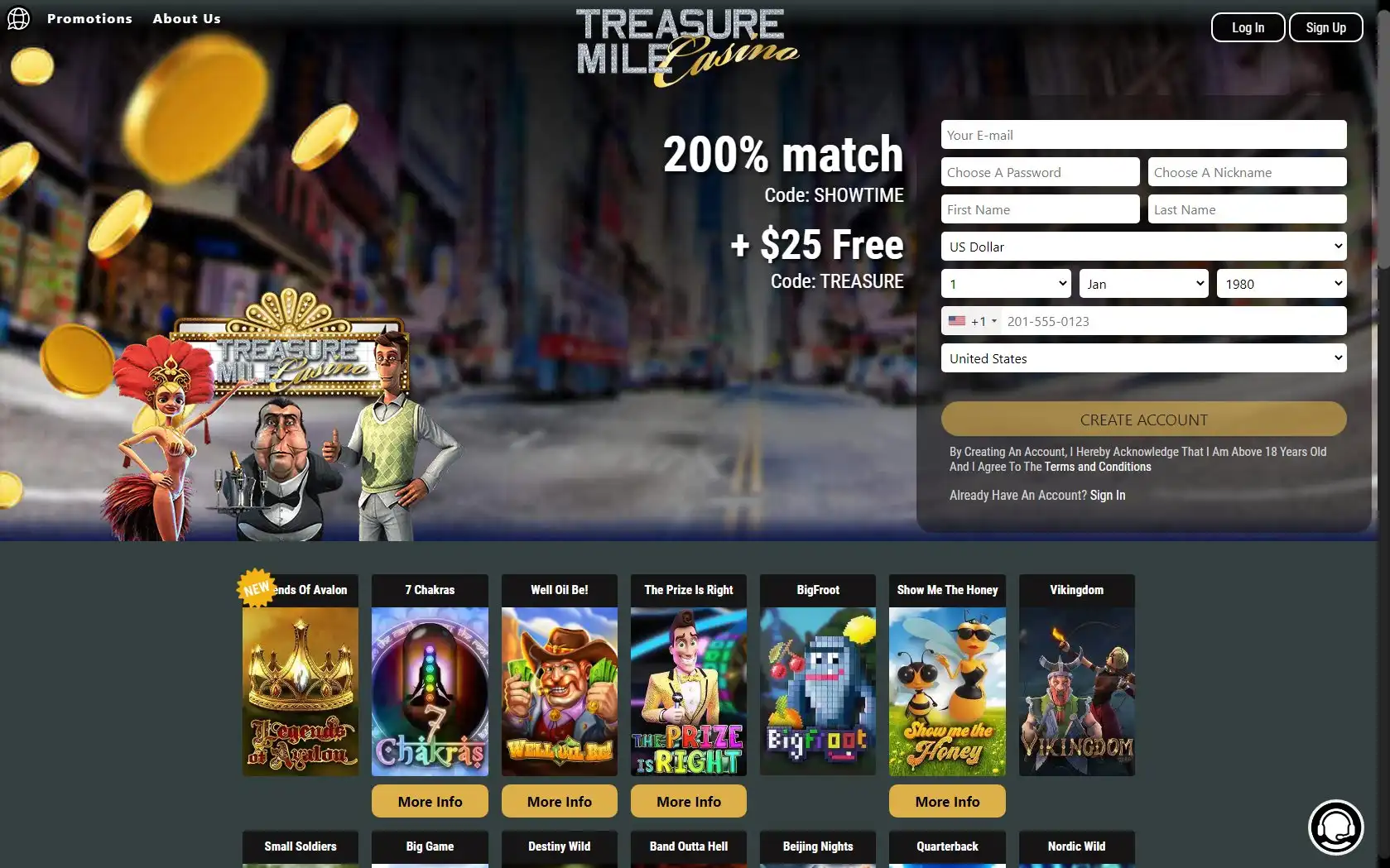 Treasure Mile Casino Review