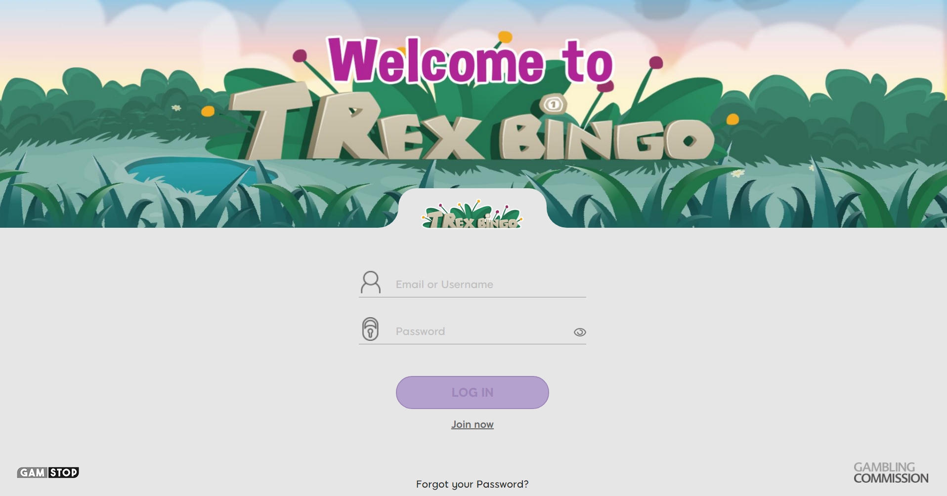 T-Rex Bingo Casino Login