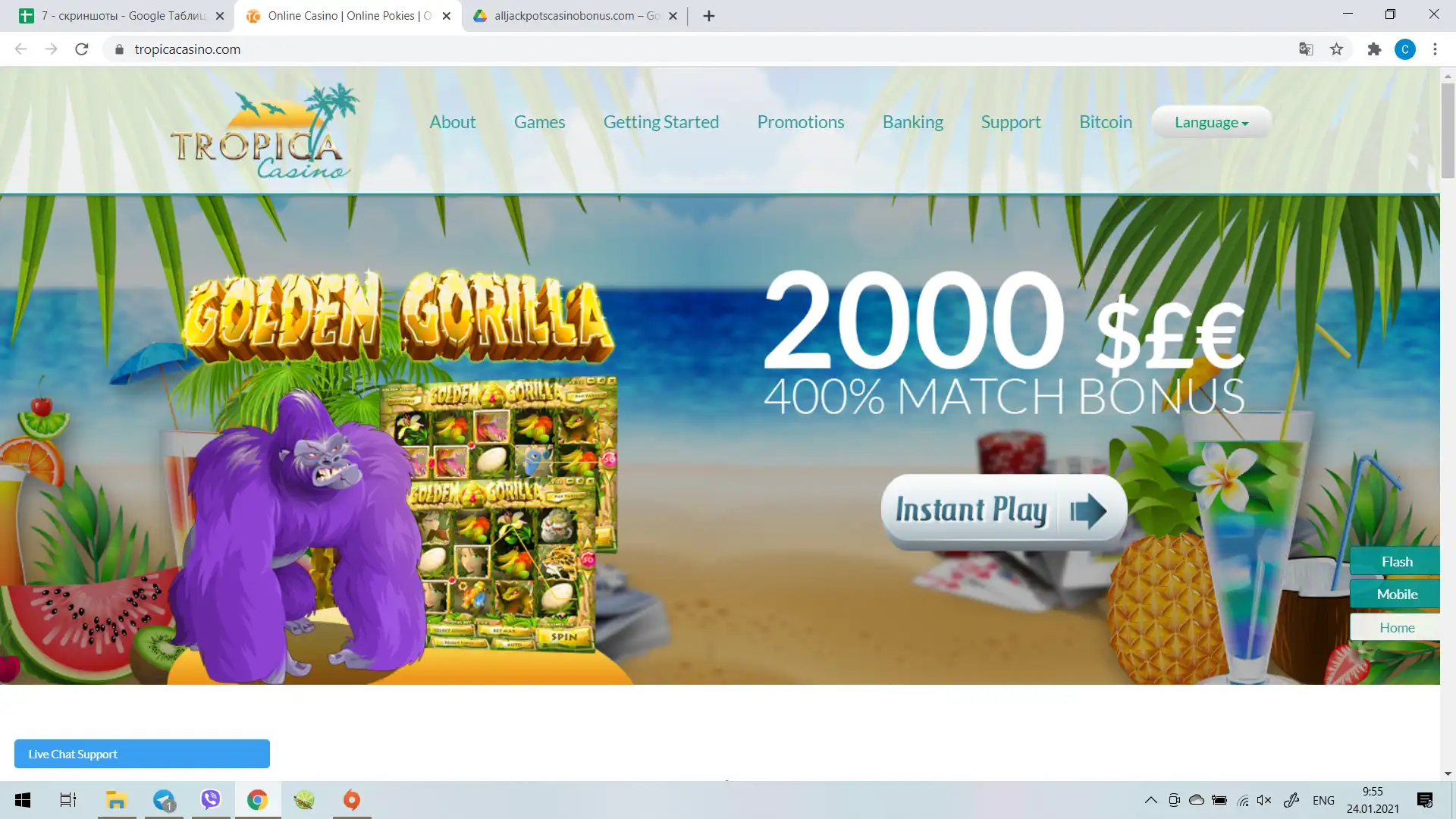 Tropica Casino Review
