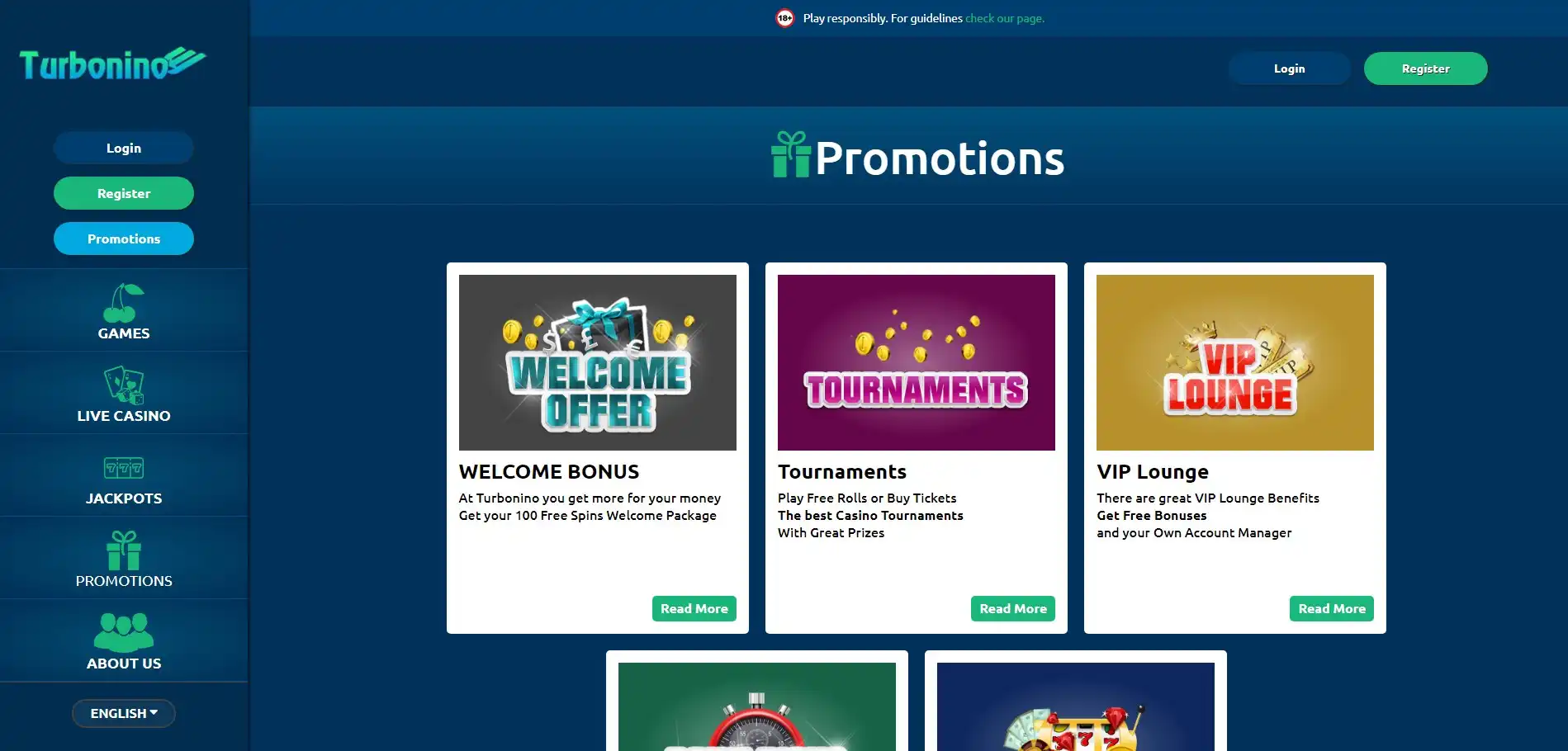 Turbonino No Deposit Bonus