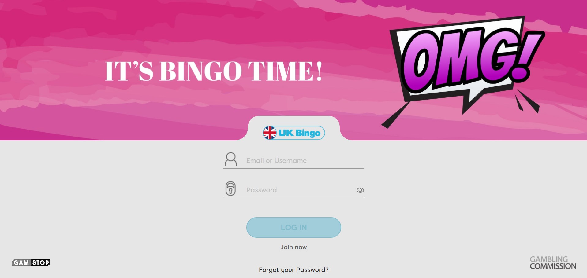 UK Bingo Casino Login