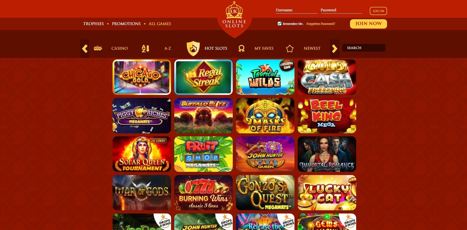 UK Online Slots Casino Games