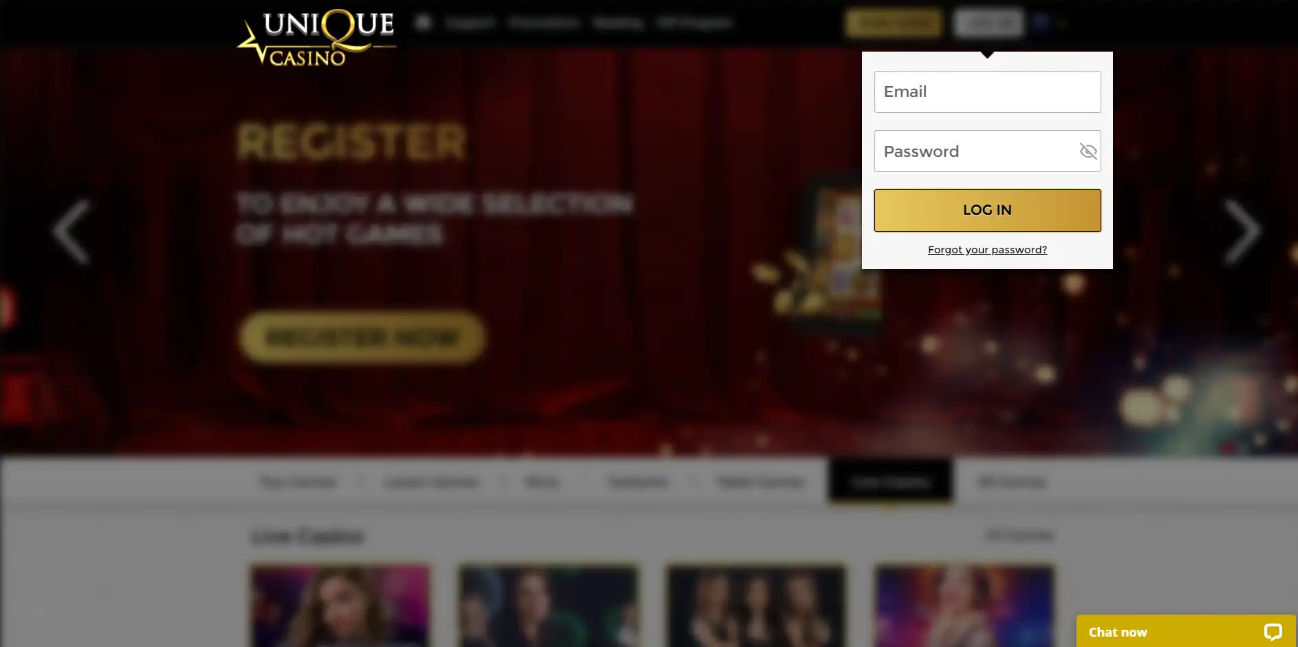 Unique Casino Login