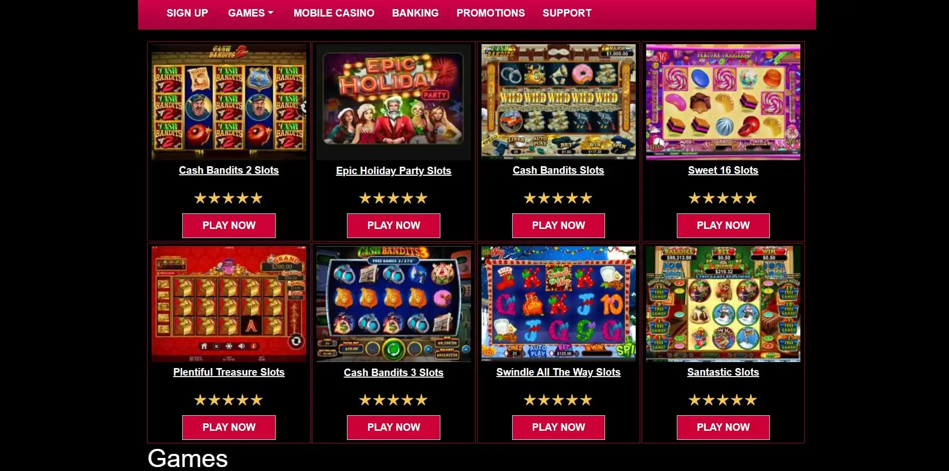 Uptown Pokies Casino Games