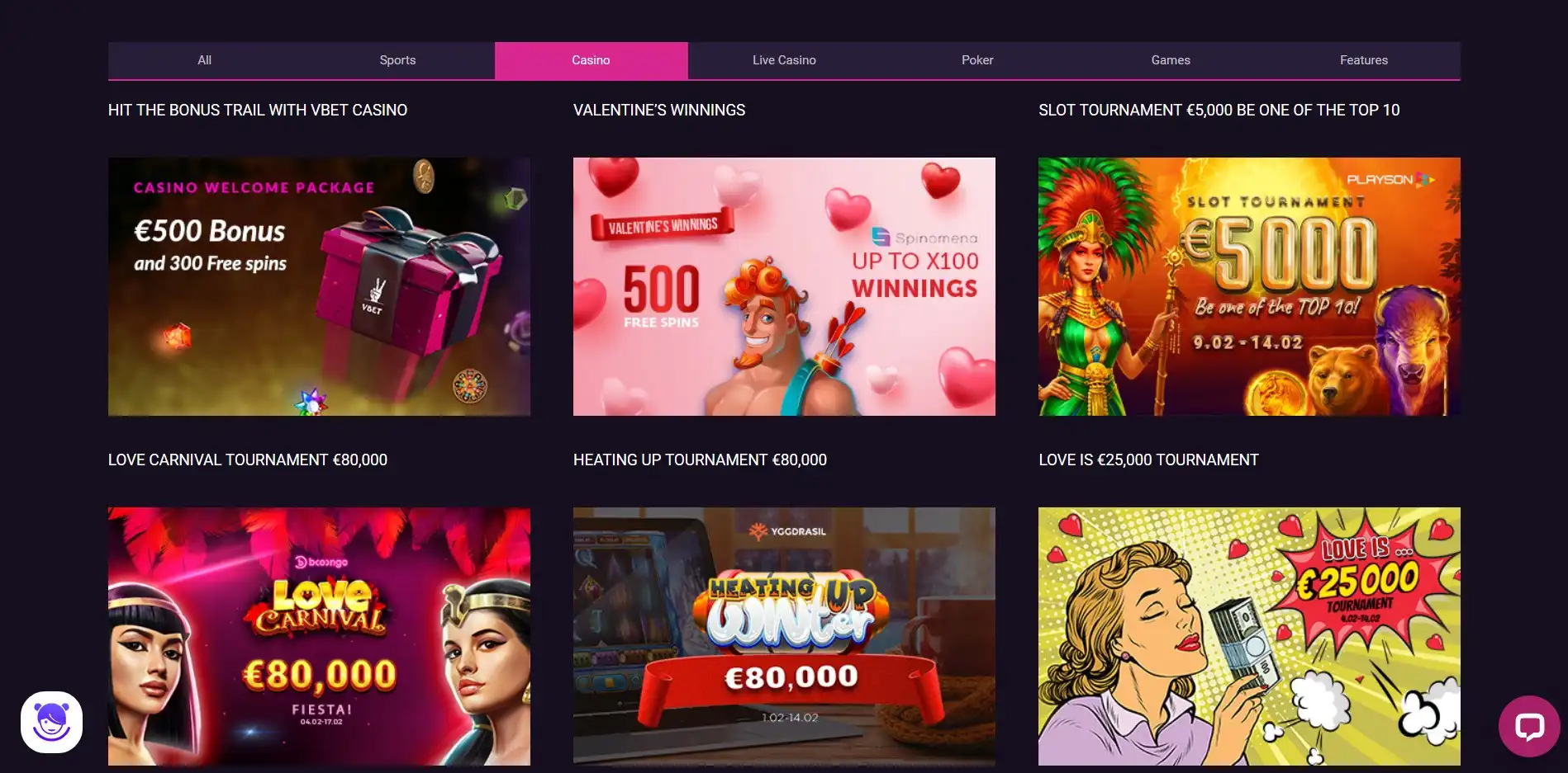 Vbet Casino No Deposit Bonus