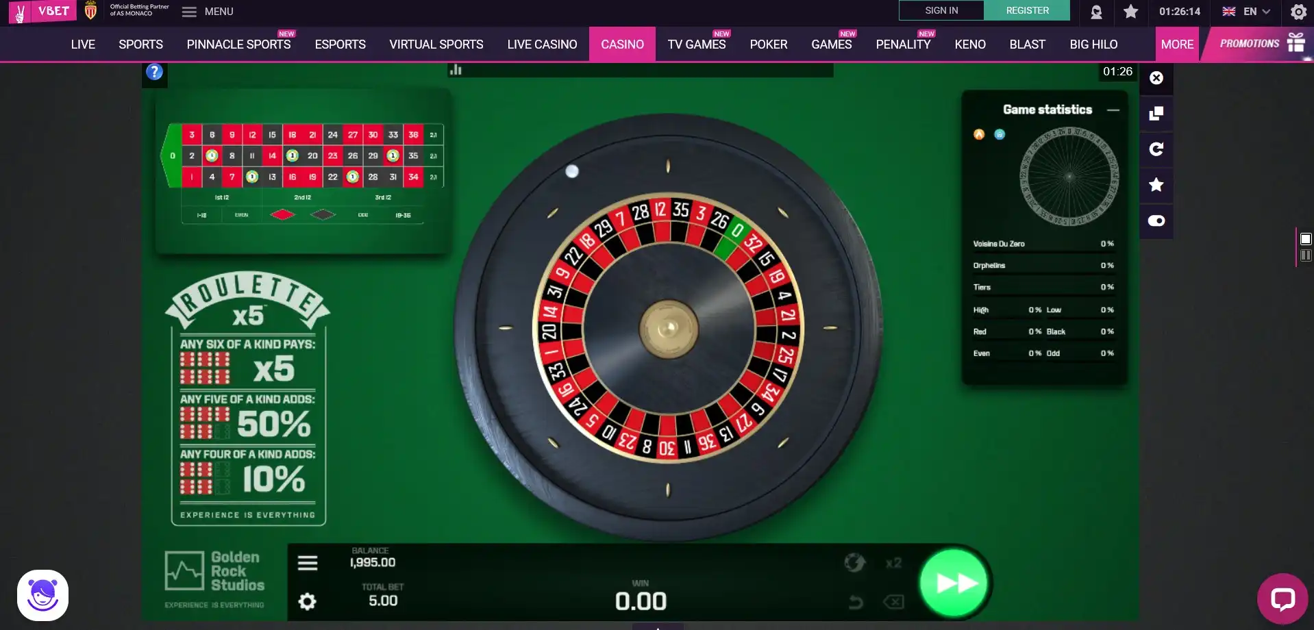 Vbet Casino Casino Games