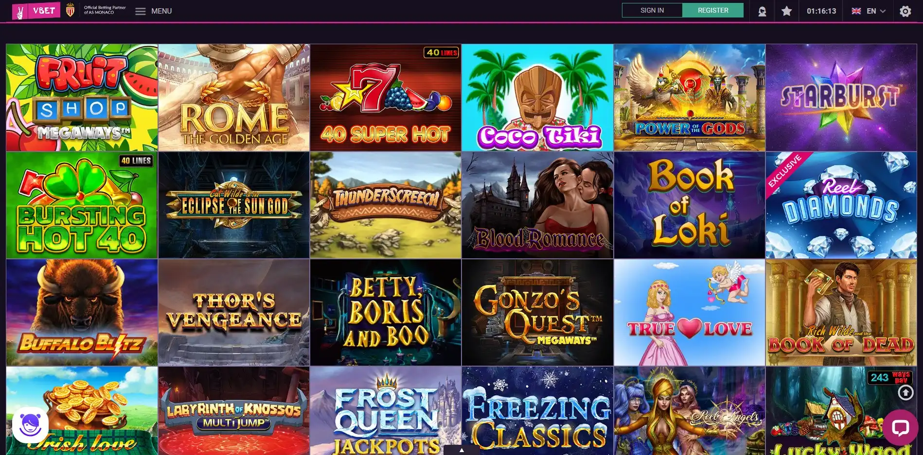 Vbet Casino Games