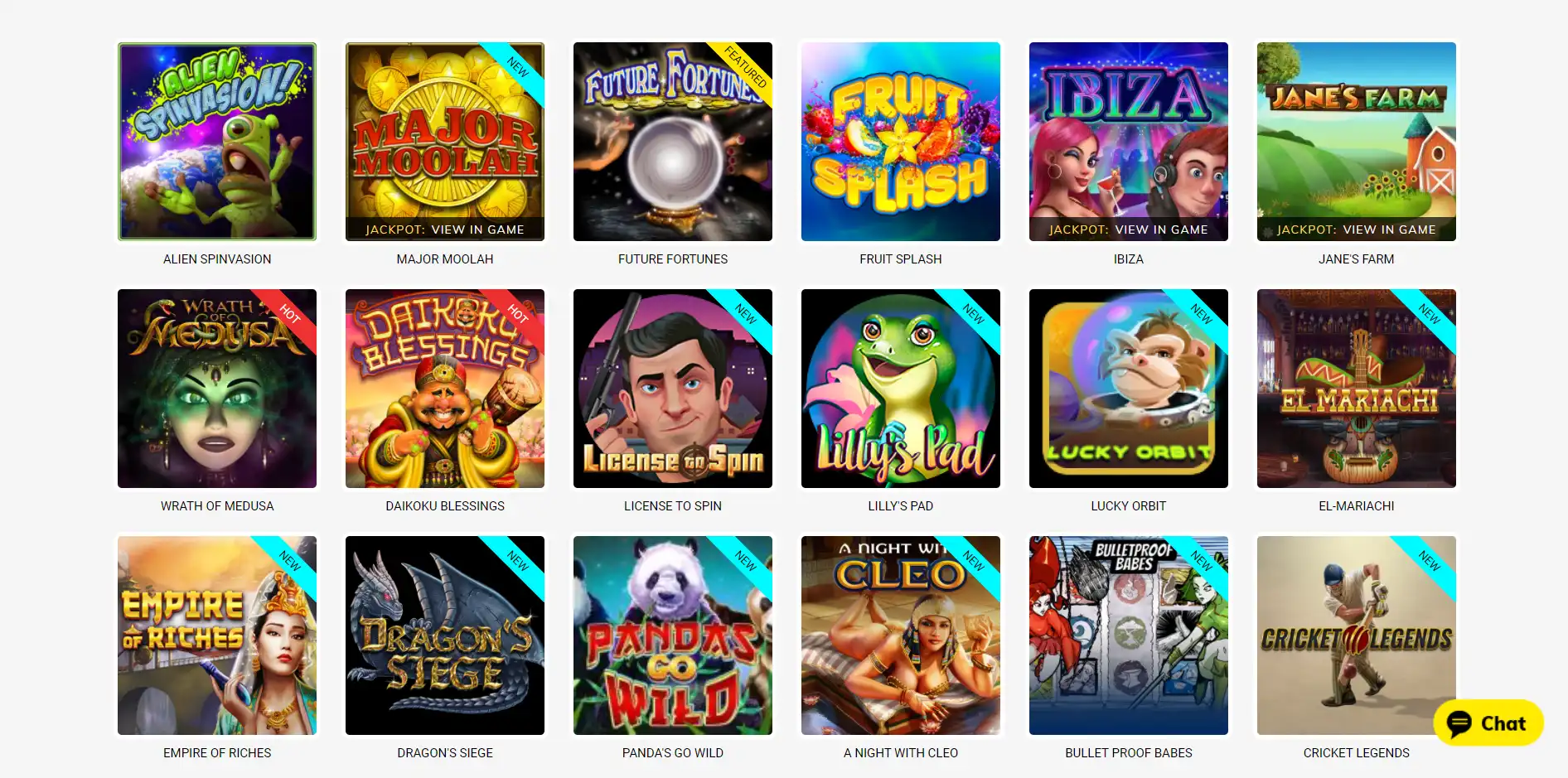 Vegas2Web Casino Games