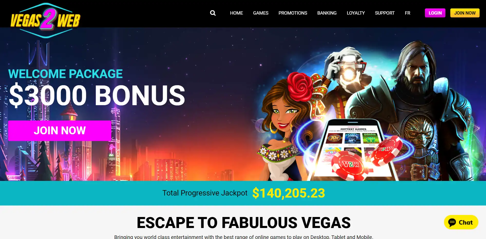 Vegas2Web Casino Review