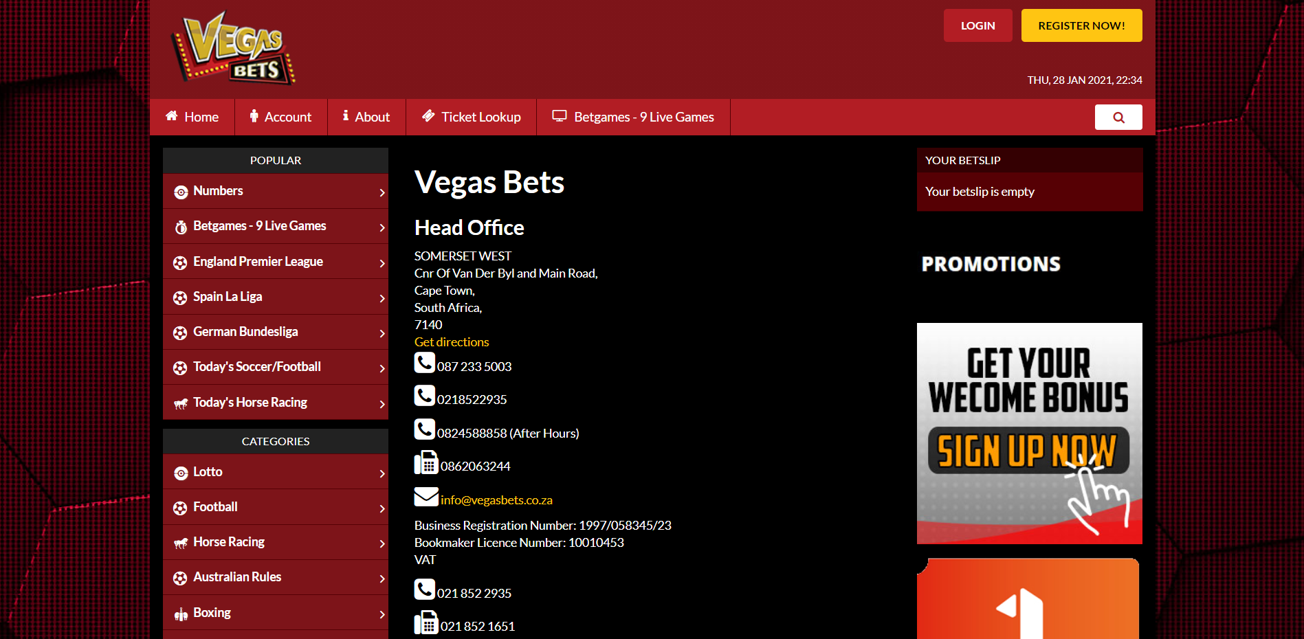 Vegas Bets Casino Support