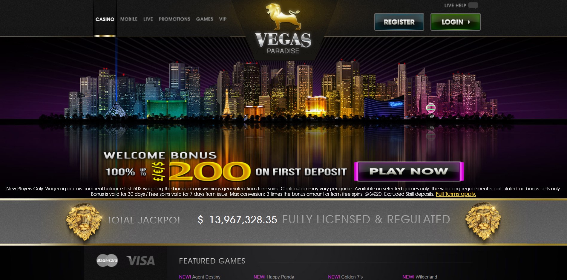 VegasParadise Casino Review