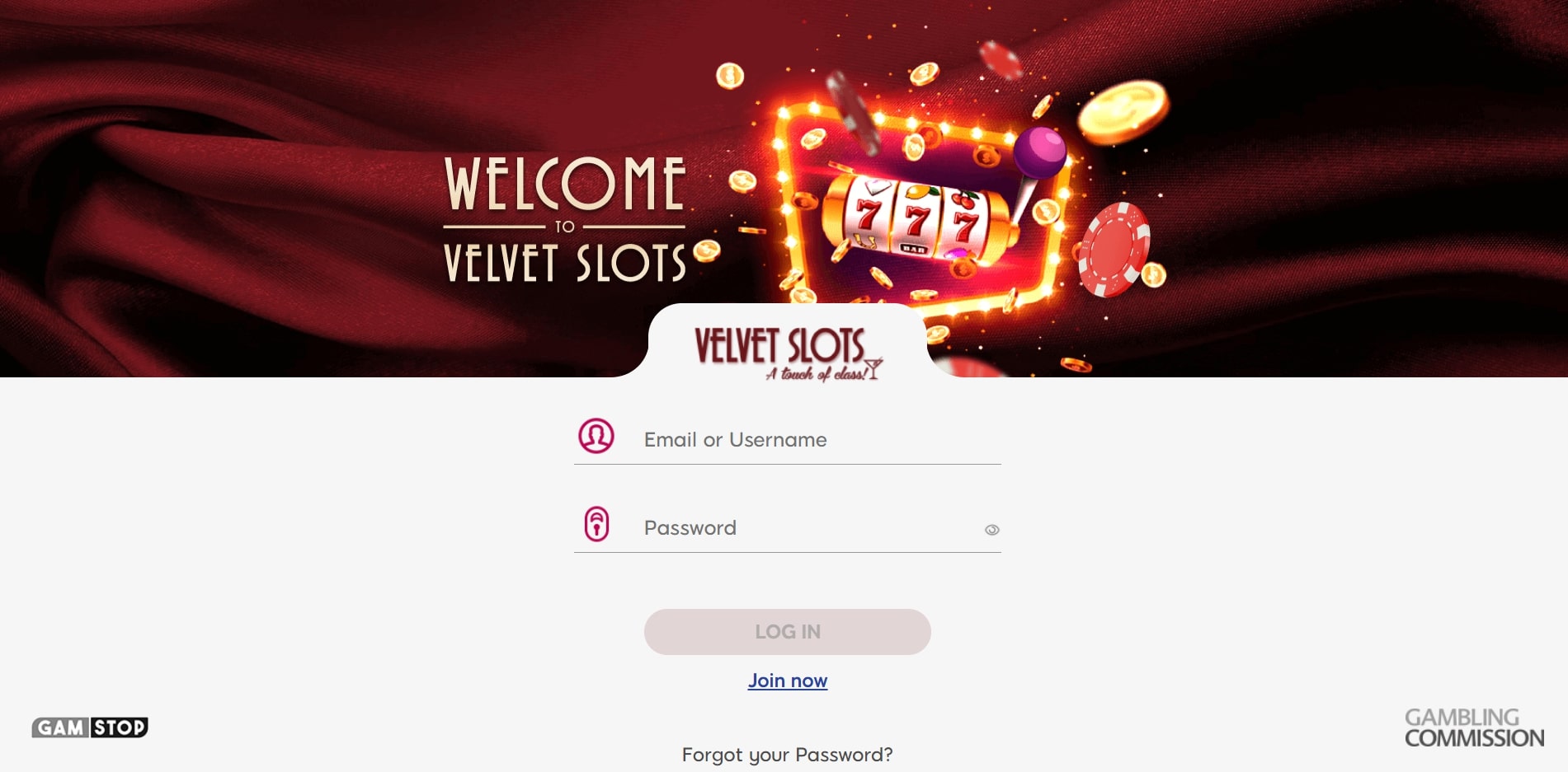 Velvet Slots Casino Login