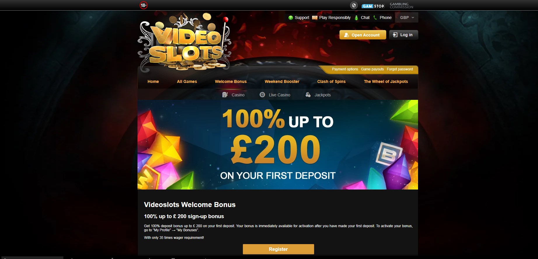 Videoslots Casino No Deposit Bonus