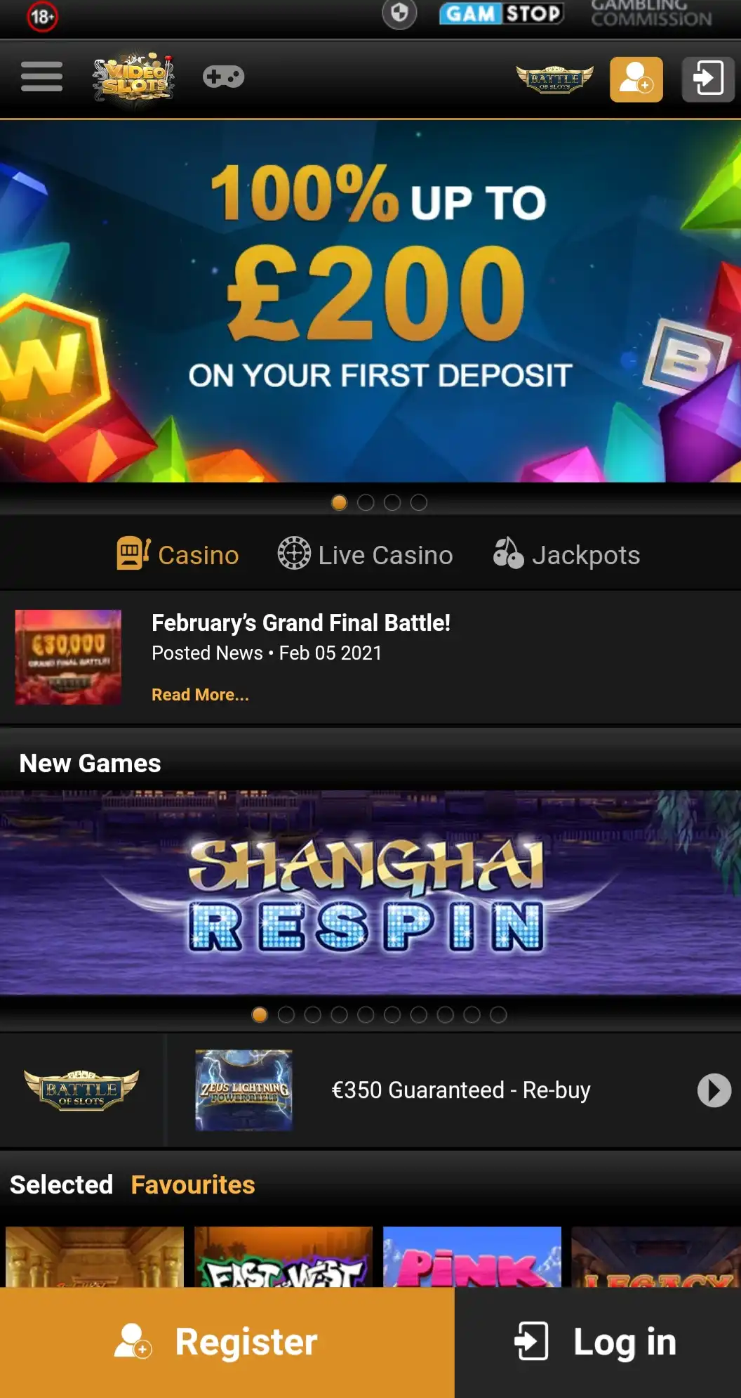 Videoslots Casino Mobile Login Review