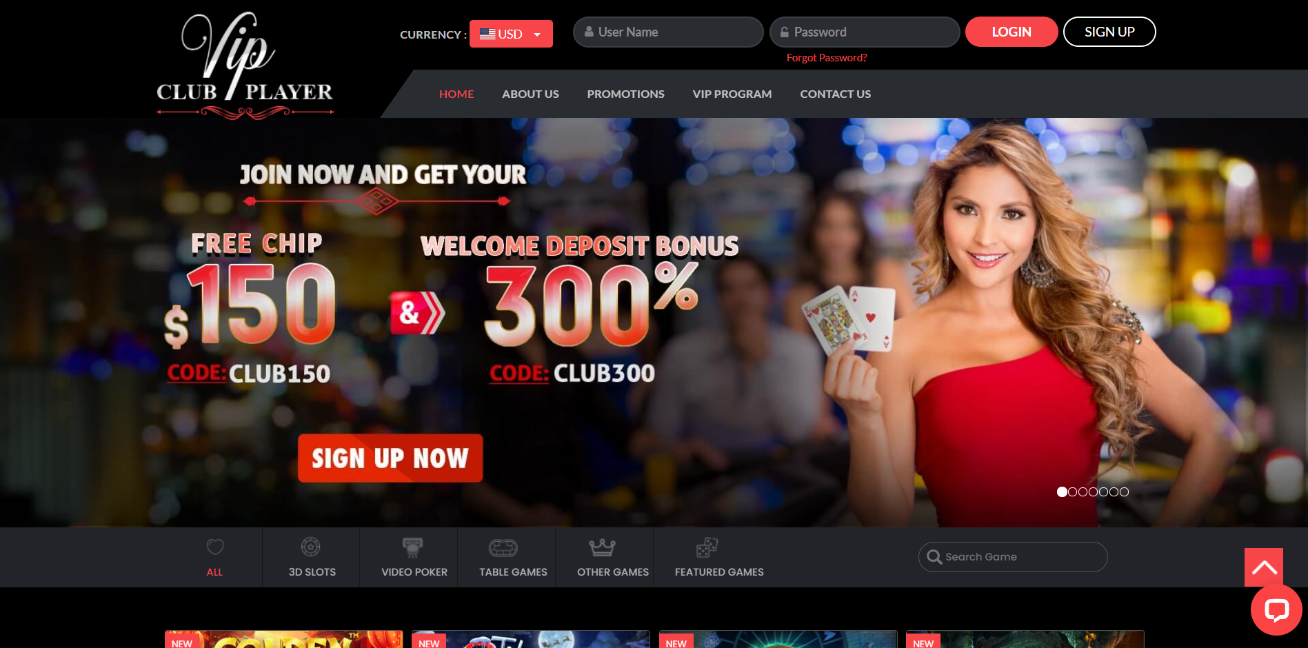 VIP Club Player Casino Review