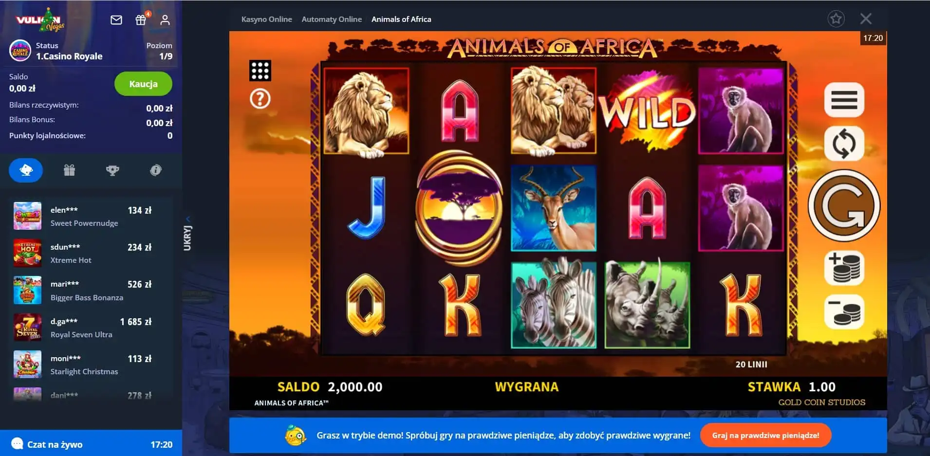 Vulkan Vegas Casino Review