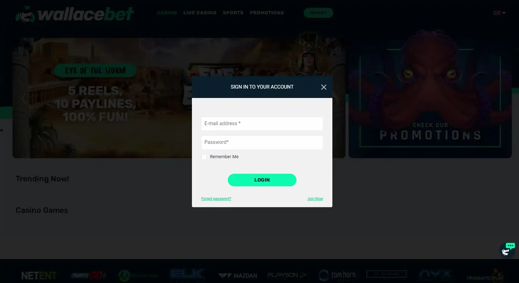 Wallacebet Login