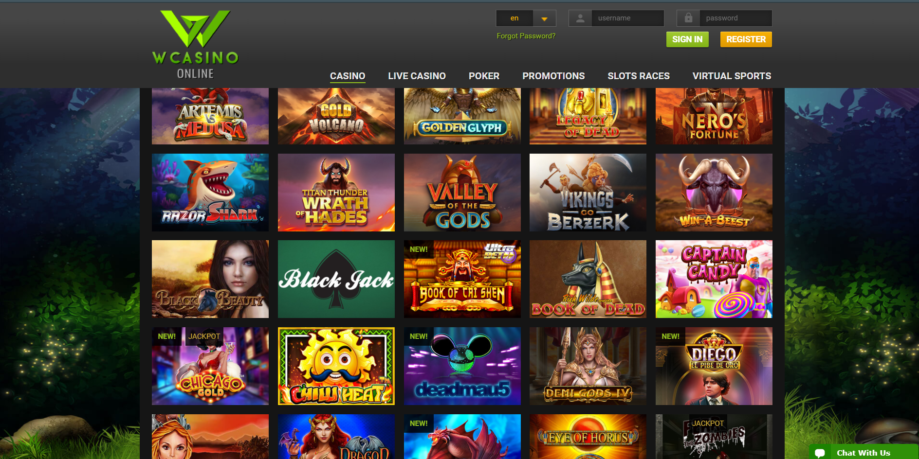 WCasino Online Games