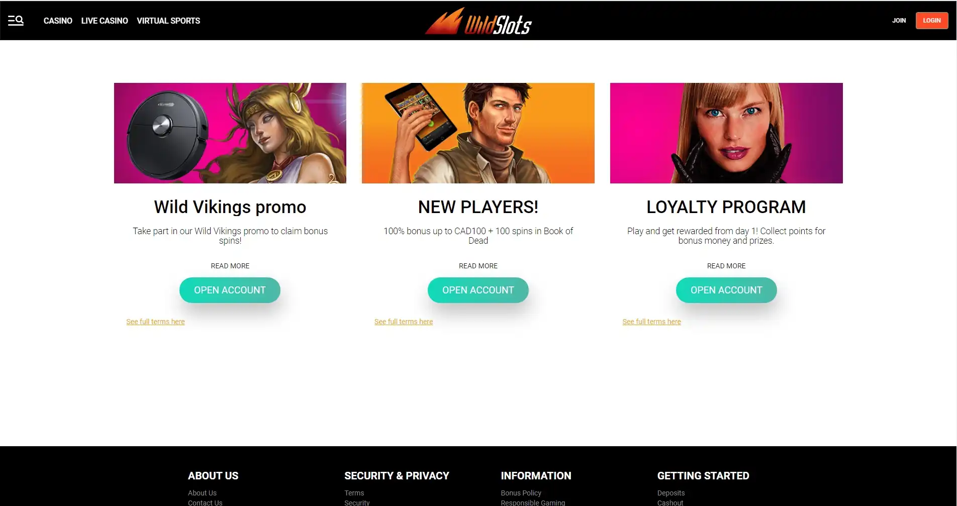 WildSlots Casino No Deposit Bonus