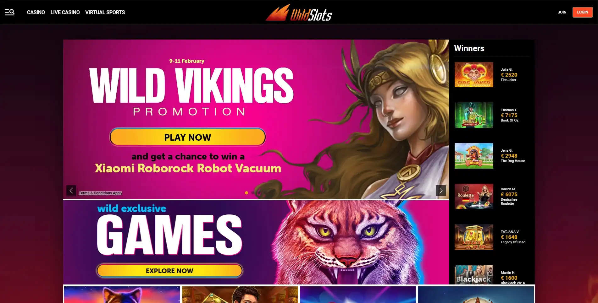 WildSlots Casino Review