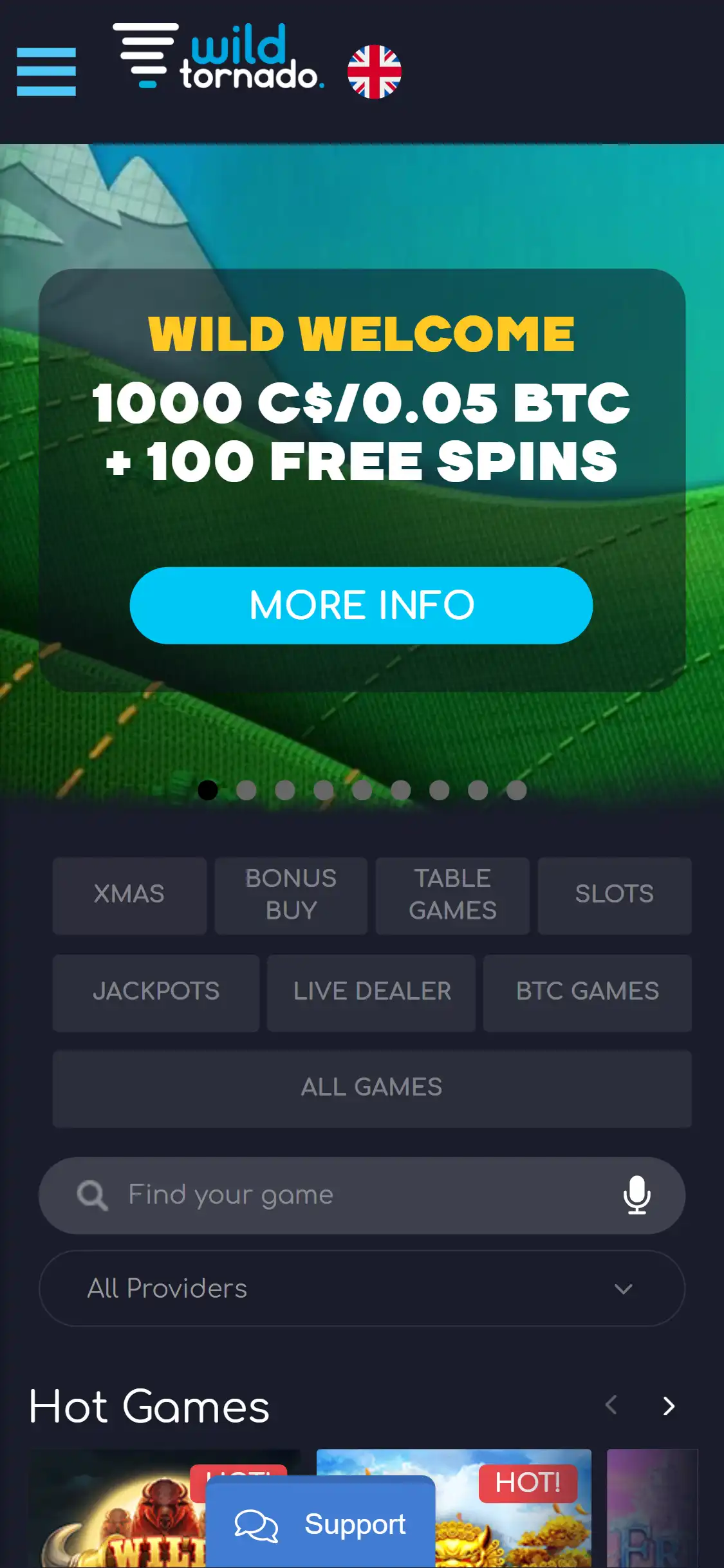 WildTornado Casino Mobile Review