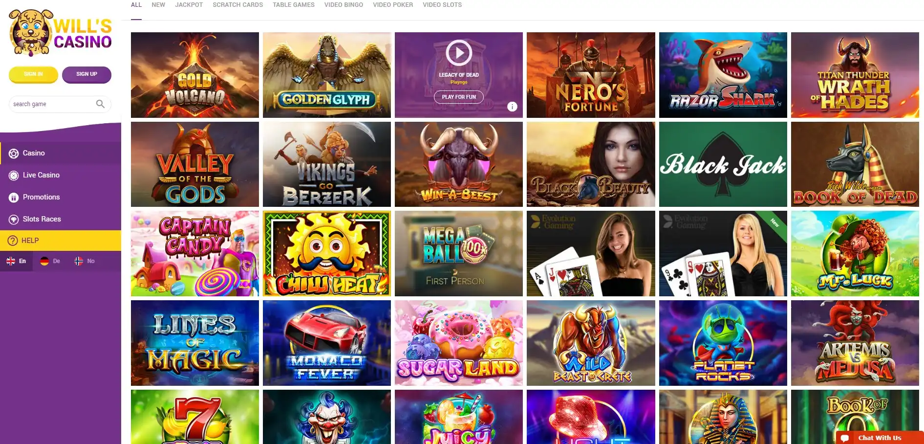 Will's Casino Games