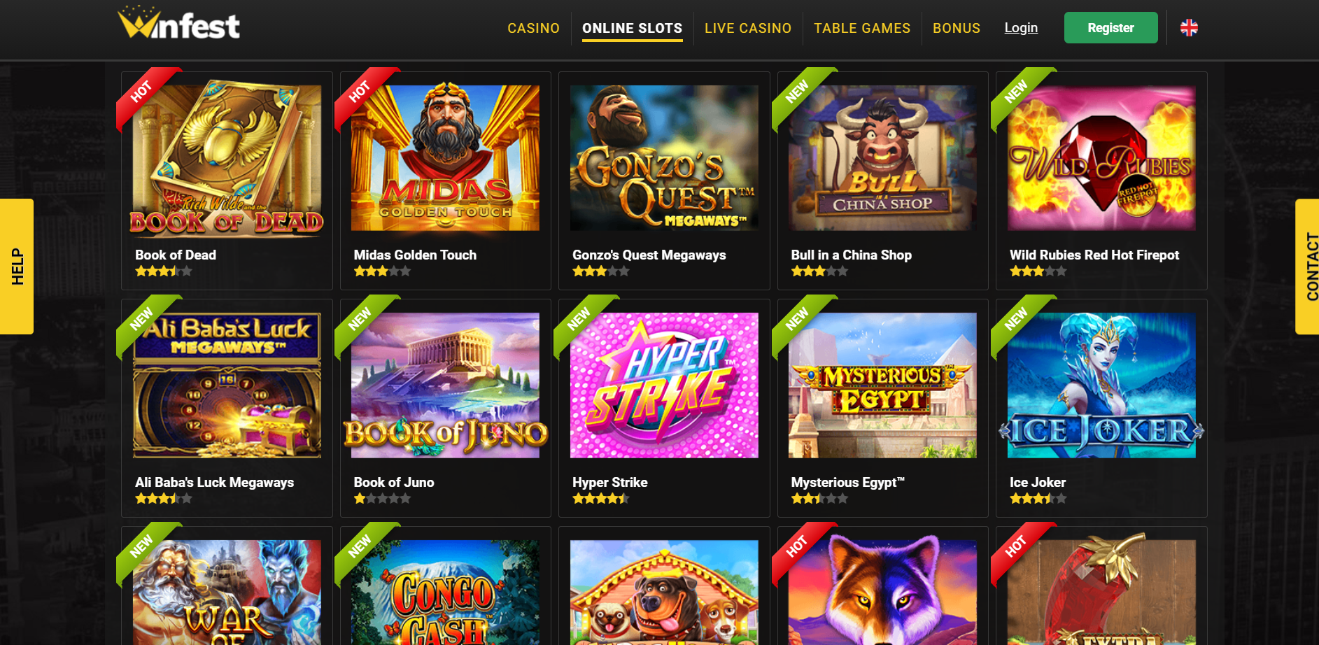 Winfest Casino Games