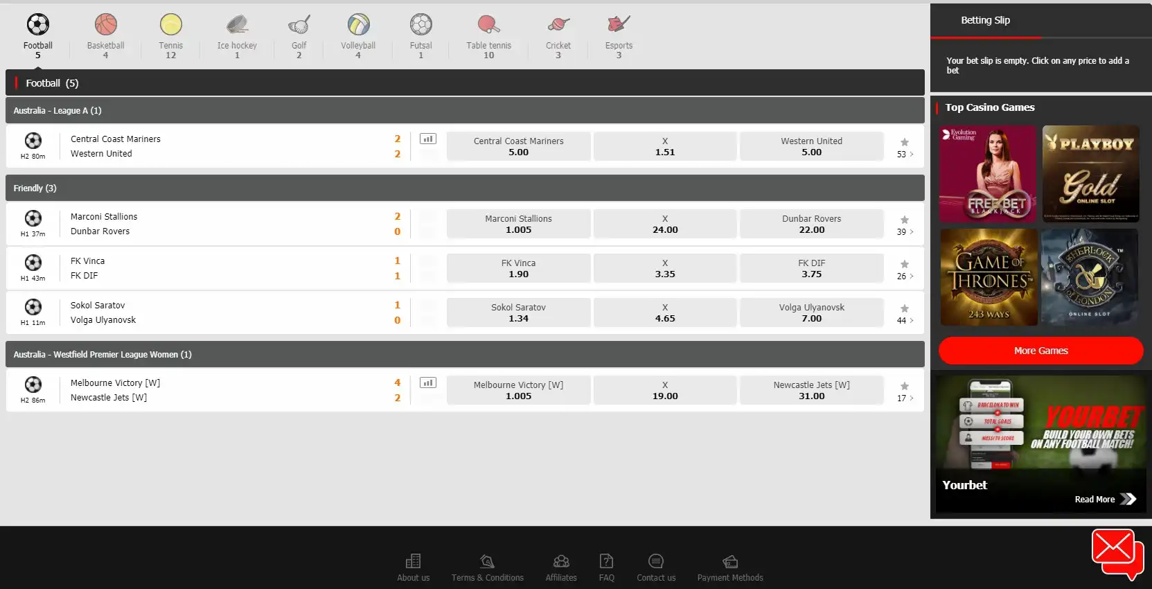 Win Masters Casino Betting