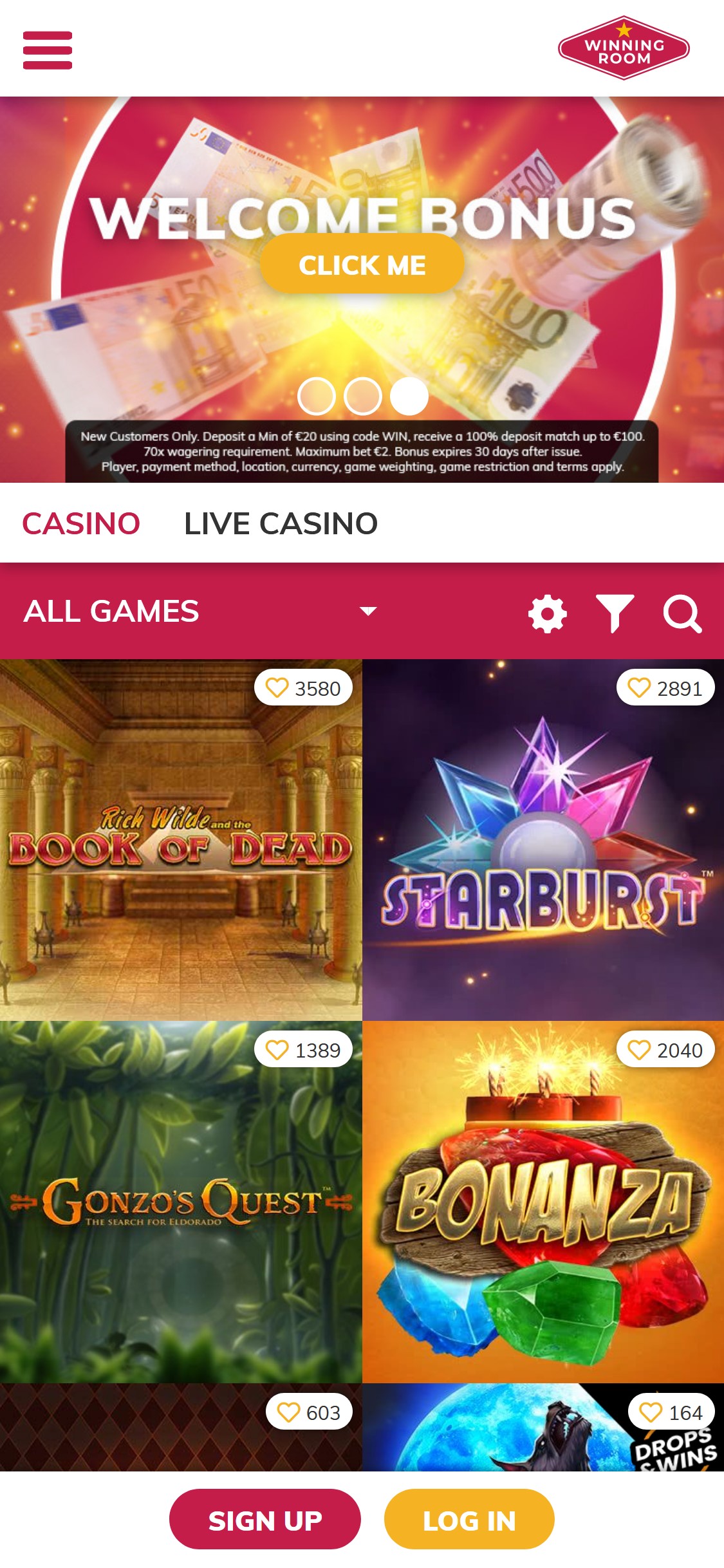 Winning Room Casino Mobile Review