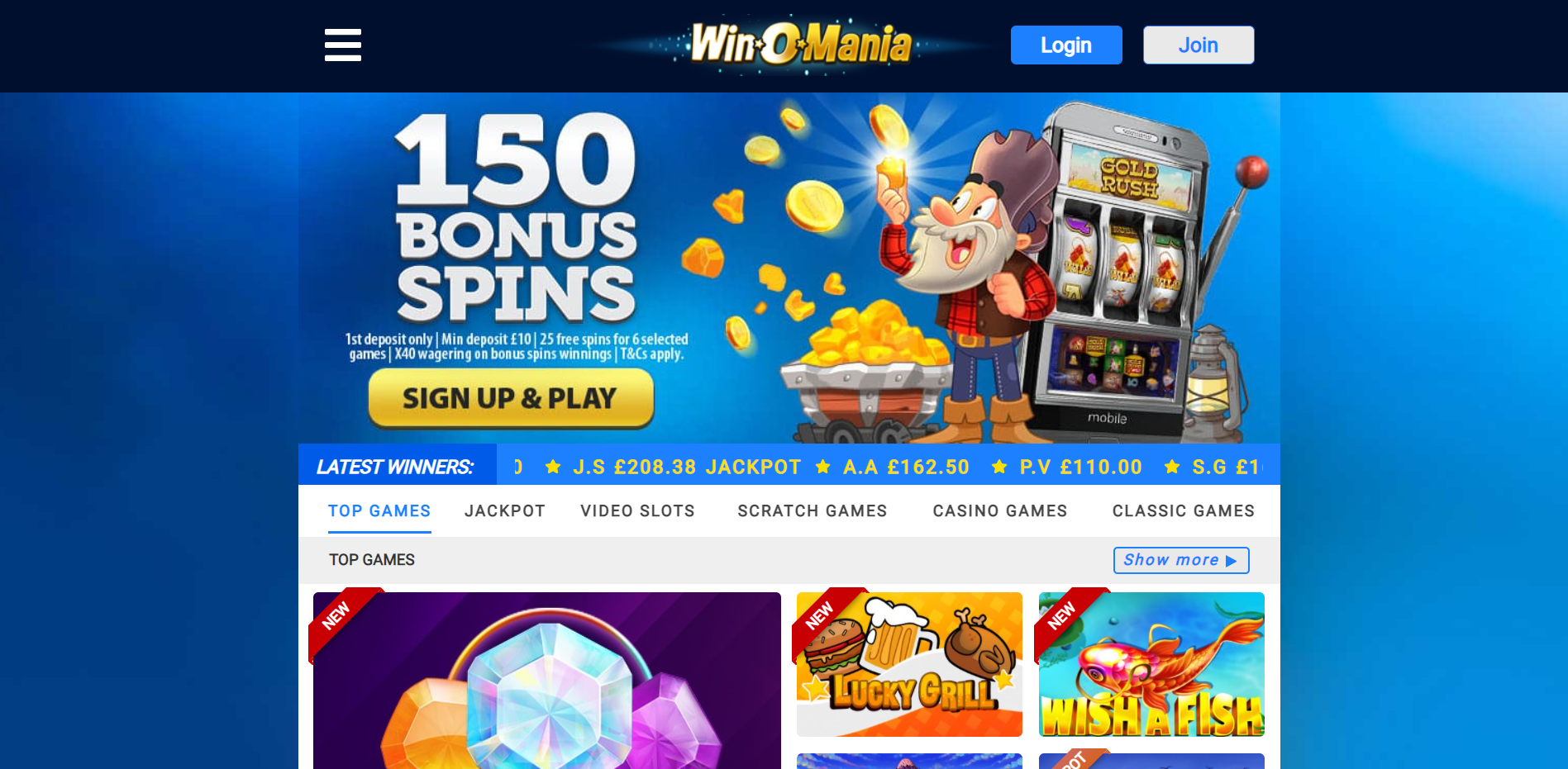 WinOMania Casino Review