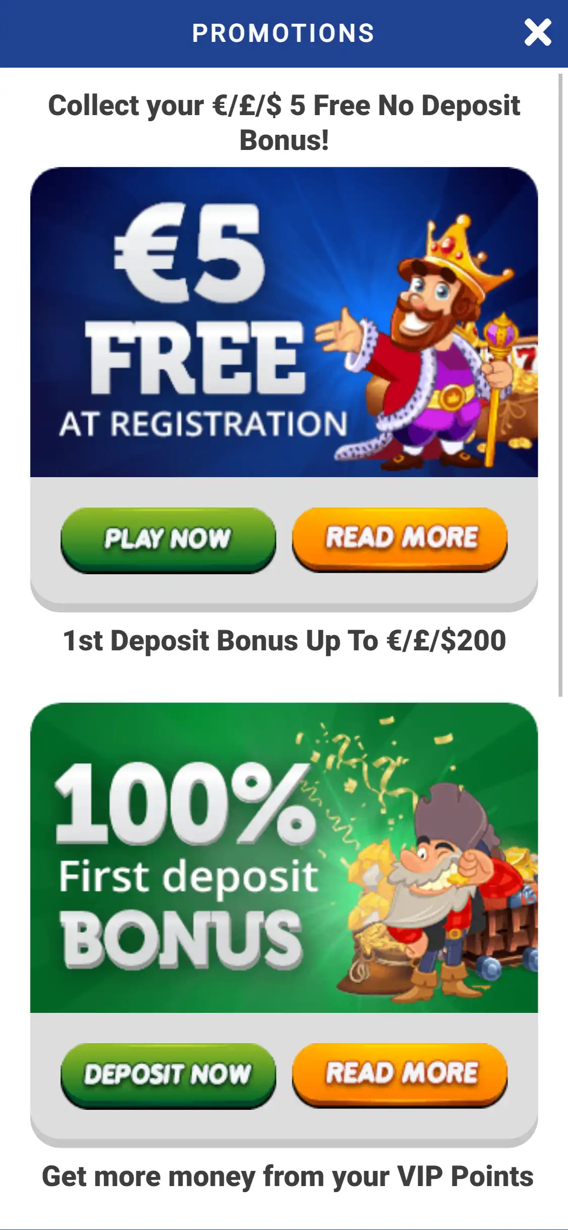 Winspark Casino Screenshot