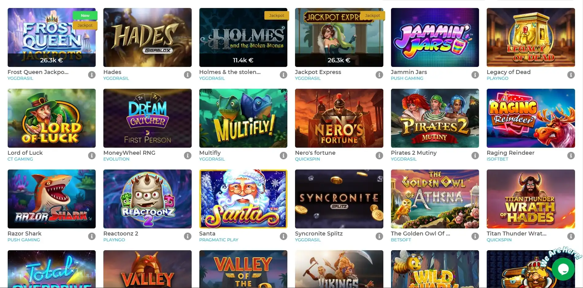 Wolfy Casino Games