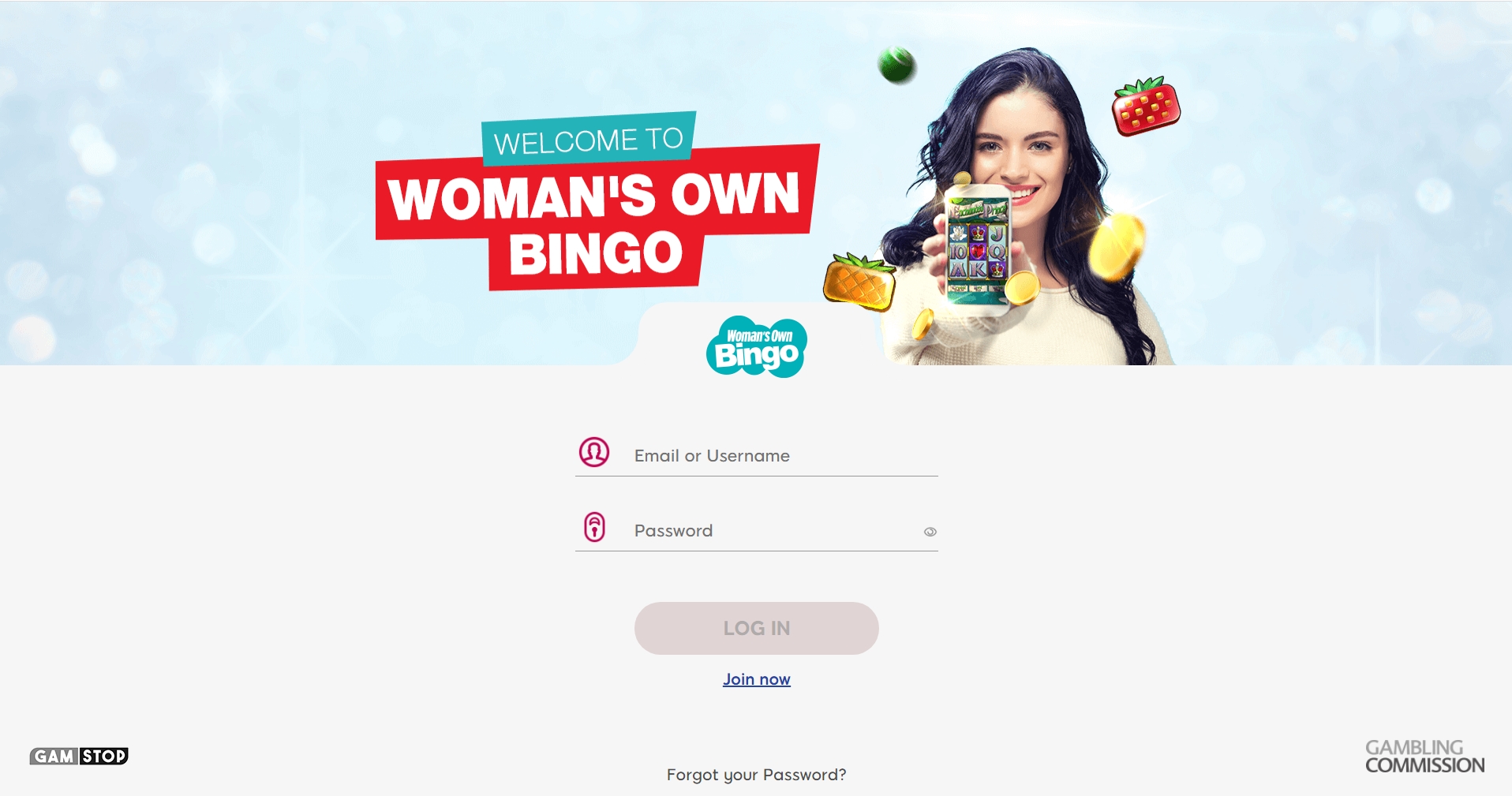 Woman's Own Bingo Casino Login