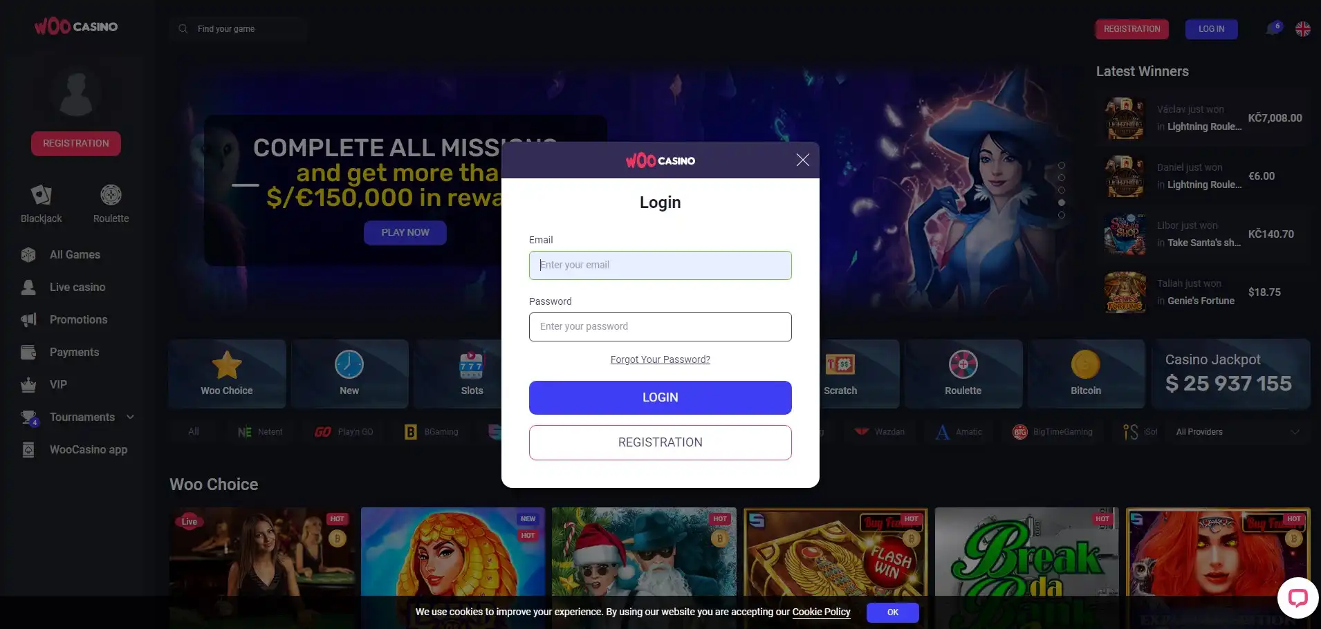 Woo Casino Login