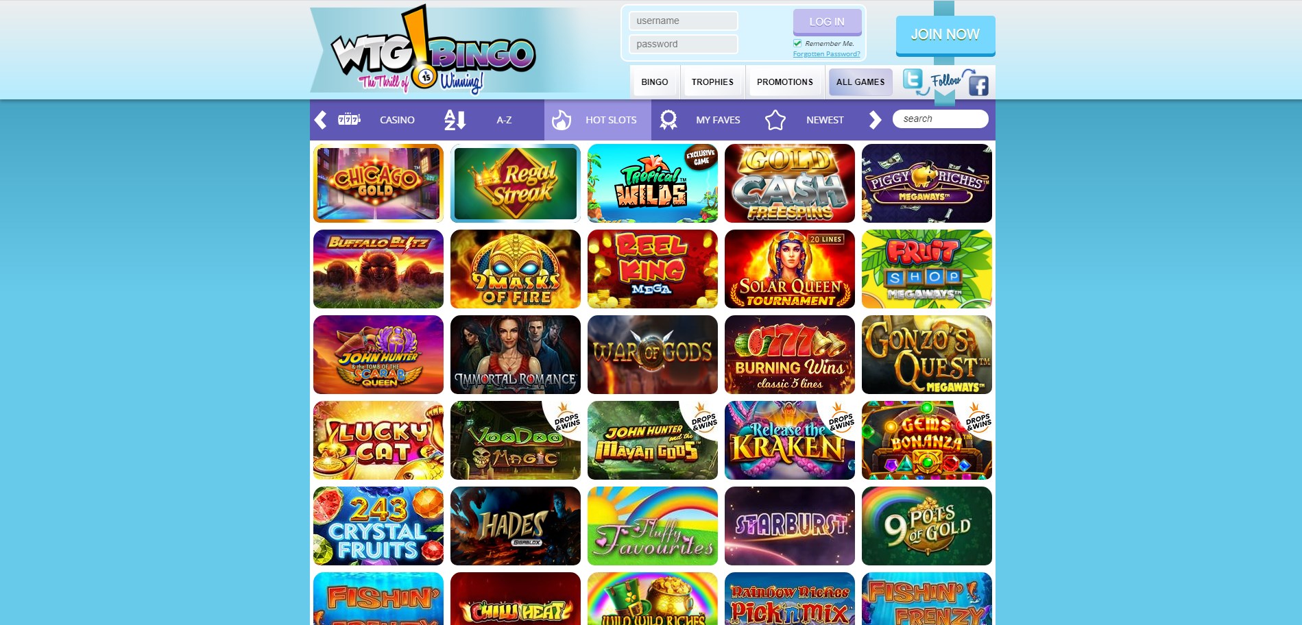 WTG Bingo Casino Games